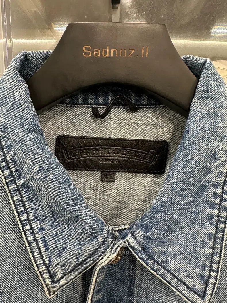 Chrome Hearts CHROME HEARTS Size XL Washed light blue denim jacket Size US XL / EU 56 / 4 - 4 Thumbnail