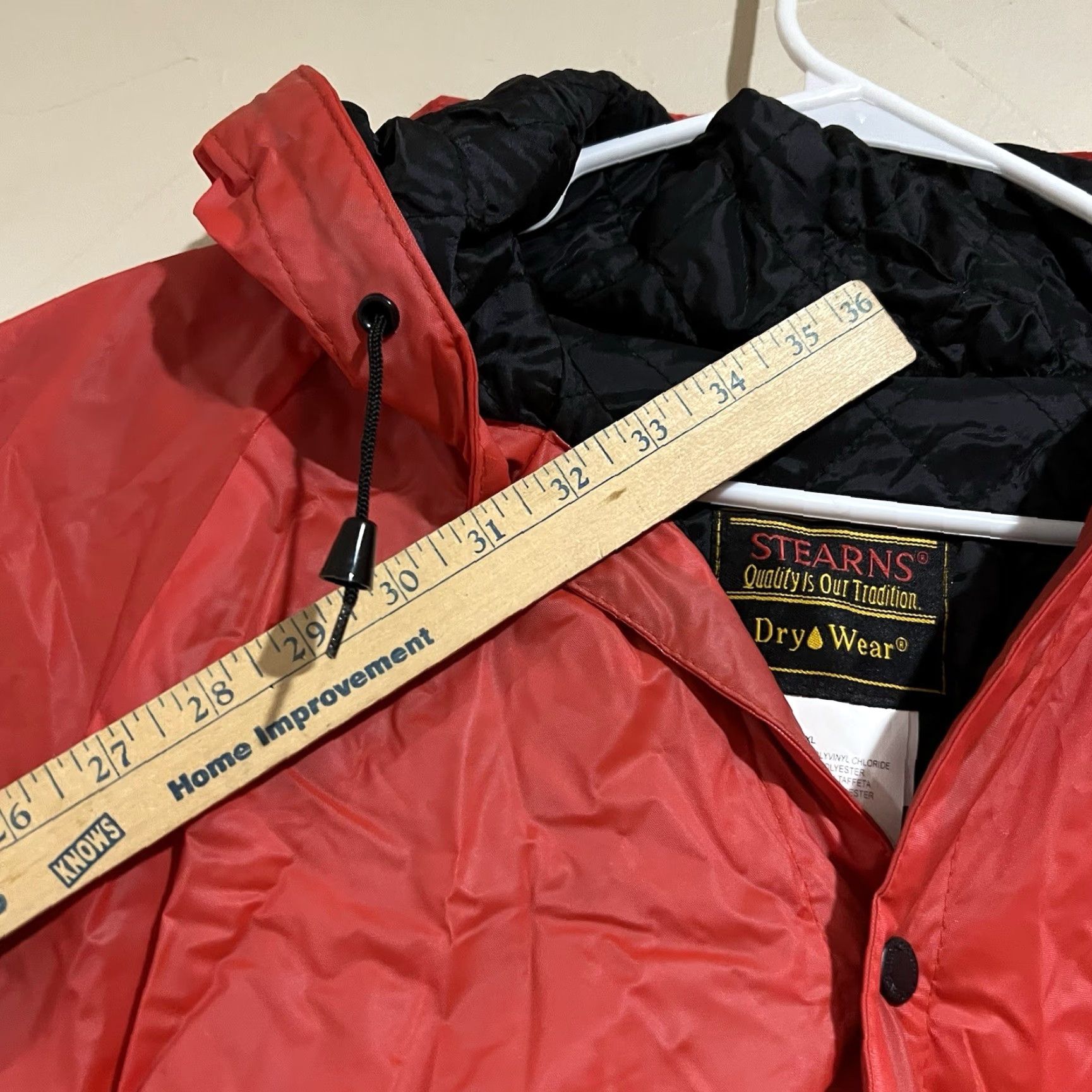 Vintage VINTAGE Stearns Dry Wear Jacket XL Men Red Nylon Rain Coat Mens Size US XL / EU 56 / 4 - 7 Thumbnail
