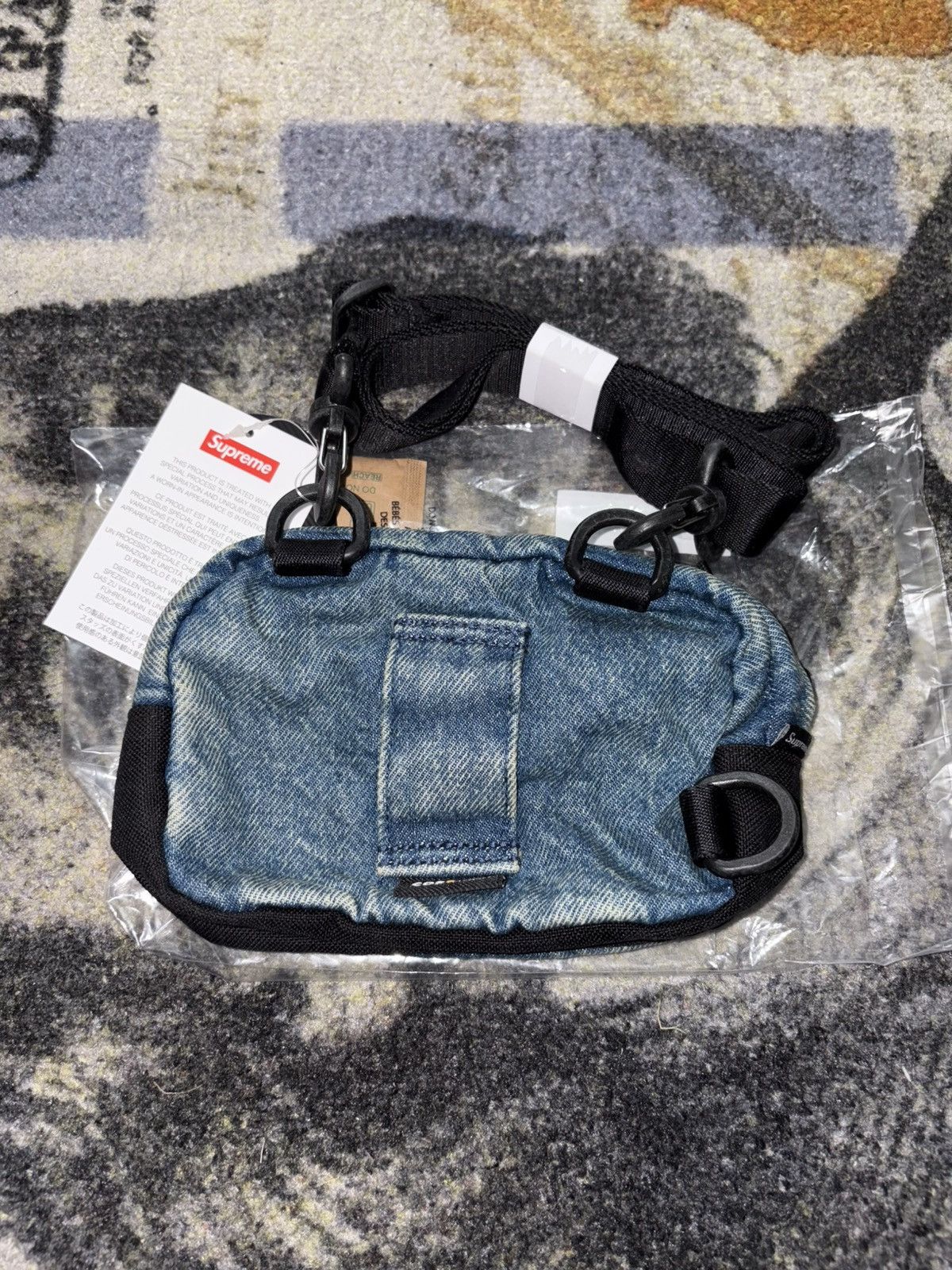 Supreme Supreme Denim Mini Shoulder Bag Washed Indigo | Grailed