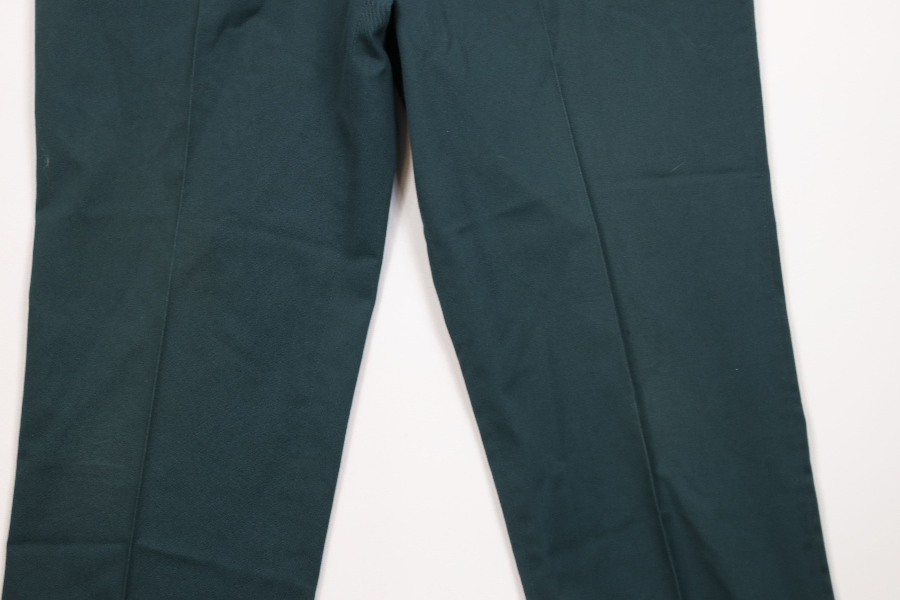 Lee Vintage 70s Lee Wide Leg Workwear Mechanic Pants Green USA Size US 34 / EU 50 - 3 Thumbnail