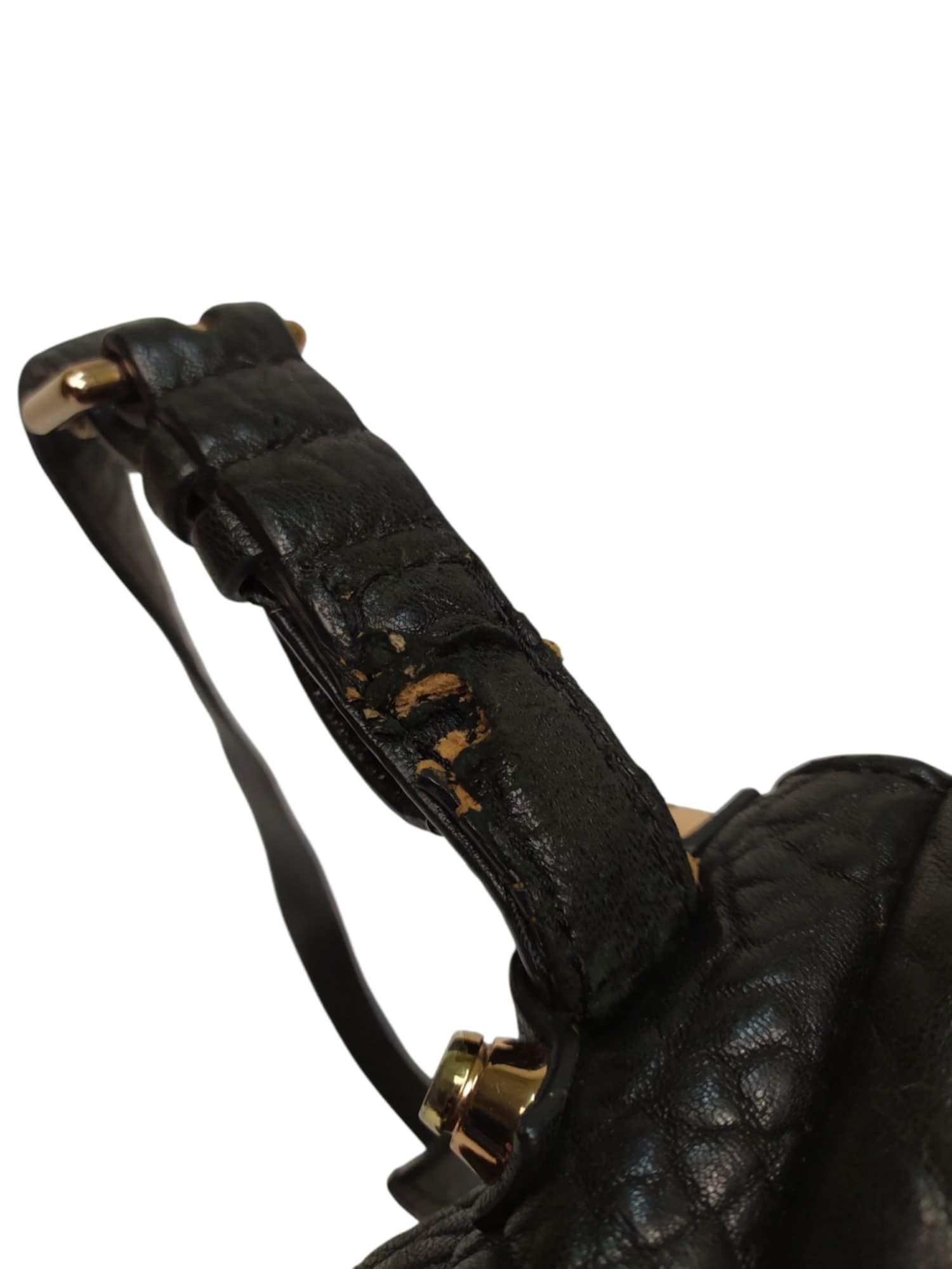 Alexander Wang × Genuine Leather Alexander Wang Diego Black Pebbled Leather Bucket Bag Size ONE SIZE - 7 Thumbnail