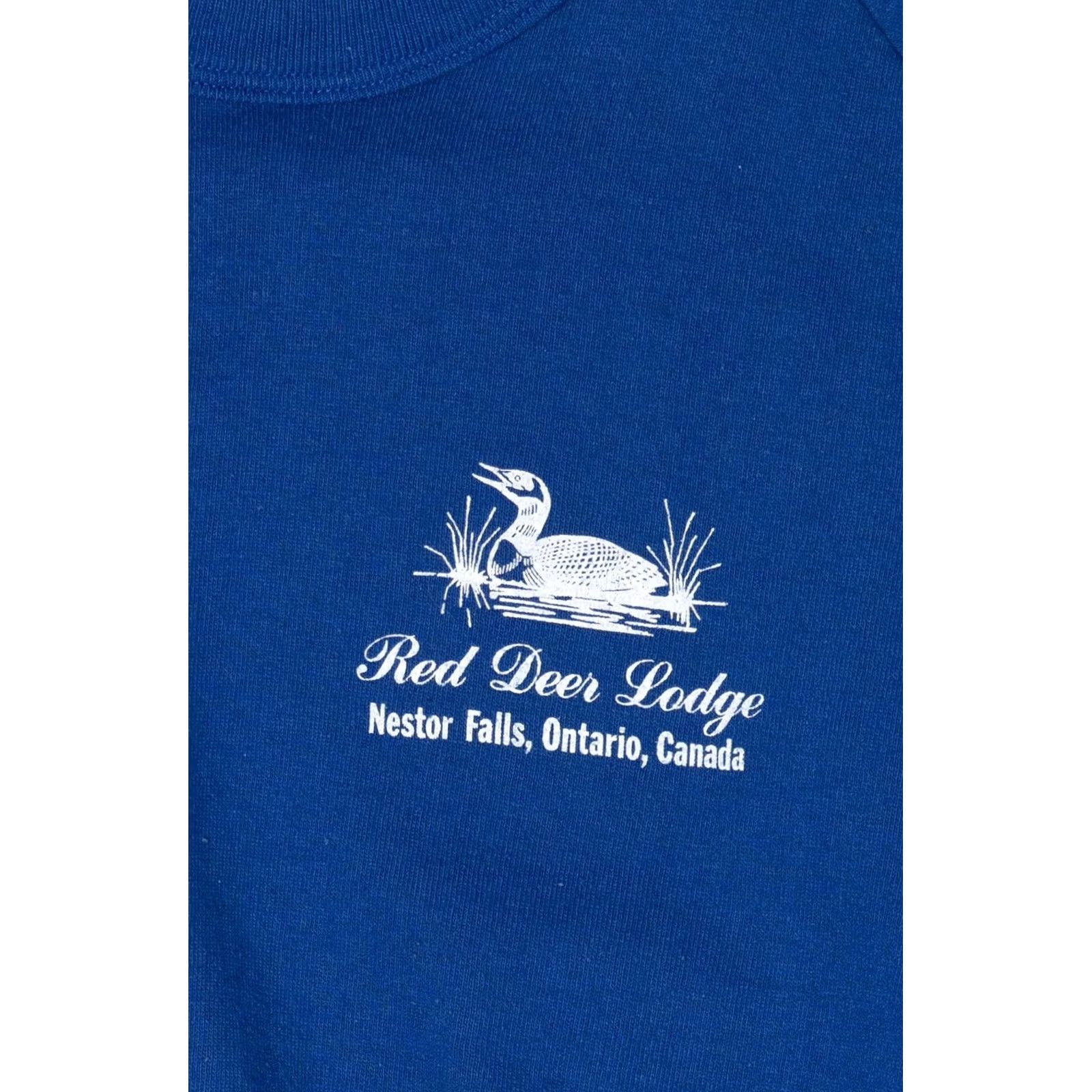Vintage VINTAGE Penman's Sweatshirt Adult X-Large Blue Canada 1990s Raglan Loon Lodge Size US XL / EU 56 / 4 - 2 Thumbnail