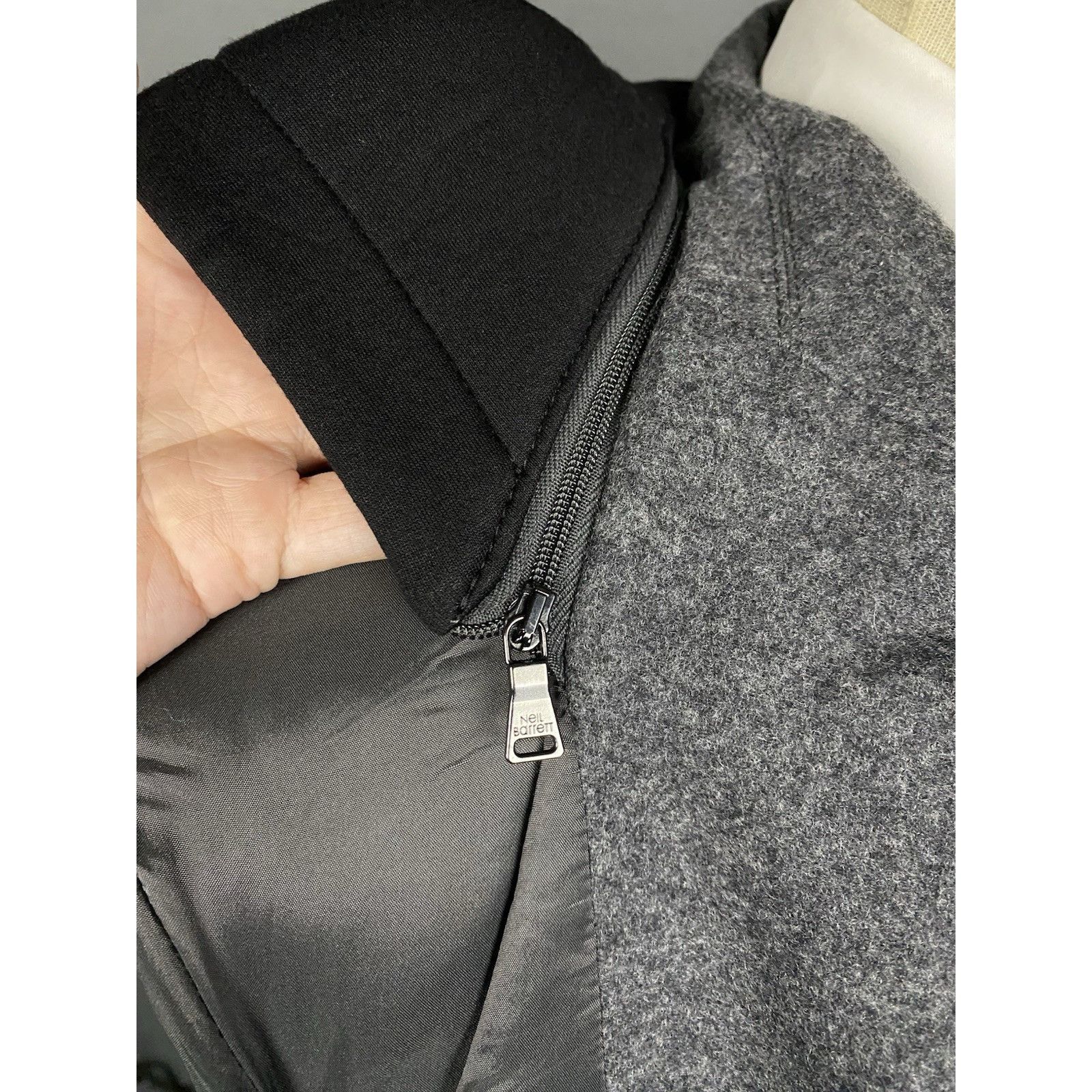 Neil Barrett Neil Barett Men's Gray Hooded Blazer Jacket Size 50 Size US M / EU 48-50 / 2 - 10 Thumbnail
