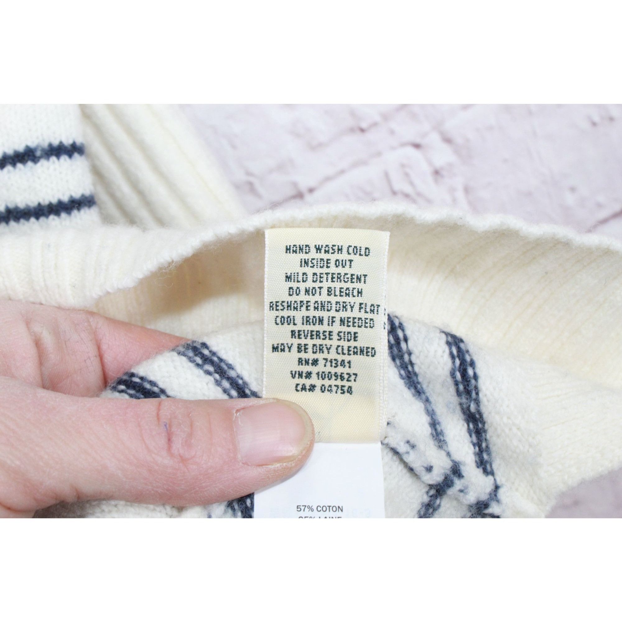 L.L. Bean LL Bean Striped Turtleneck Sweater Women's XS Petite Size XS / US 0-2 / IT 36-38 - 9 Thumbnail