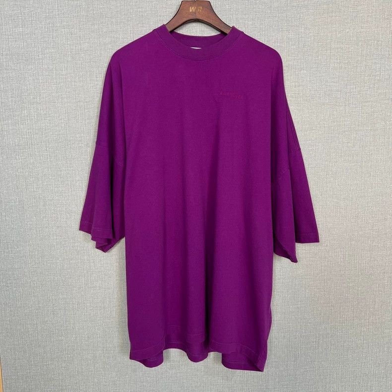 Balenciaga Balenciaga Purple oversize hexagram embroidered logo short Size US XS / EU 42 / 0 - 1 Thumbnail