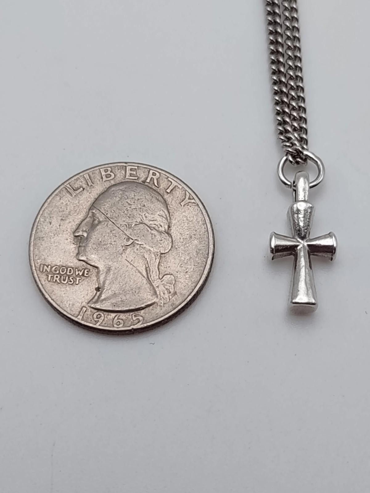 Other James Avery Sterling Silver Cross Pendant 18" Curb Chain 925 Size ONE SIZE - 4 Thumbnail