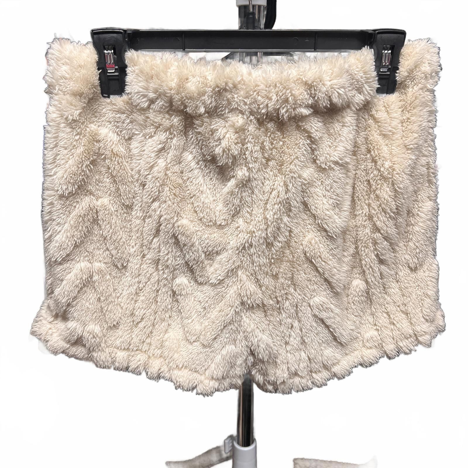Almost Famous NWT Almost Famous Women's Beige Fuzzy Shorts Medium Size 32" / US 10 / IT 46 - 1 Thumbnail