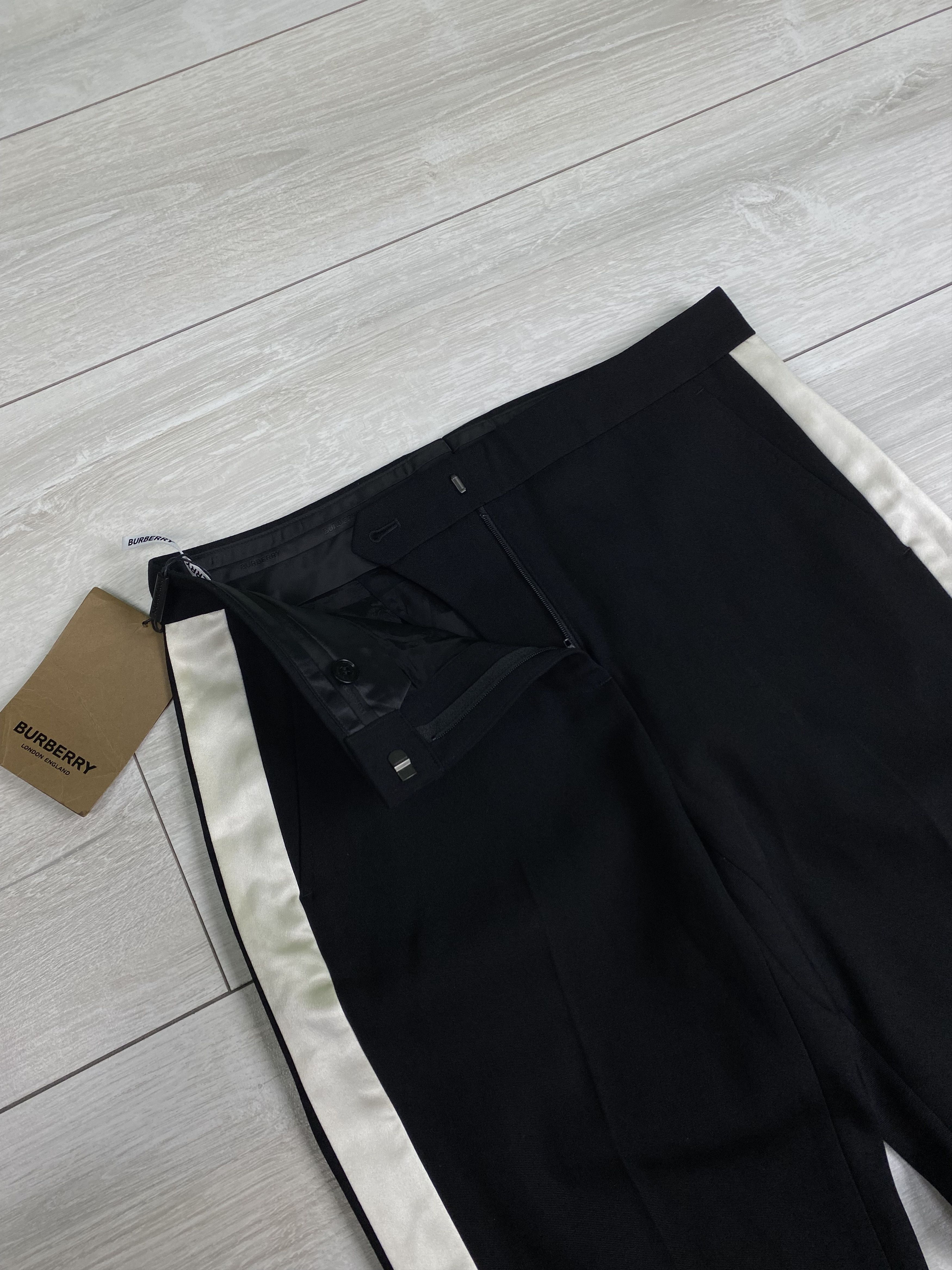 Burberry Burberry Hanover Stripe Wool Stright Fit Tailored Trousers Size 27" / US 4 / IT 40 - 6 Thumbnail