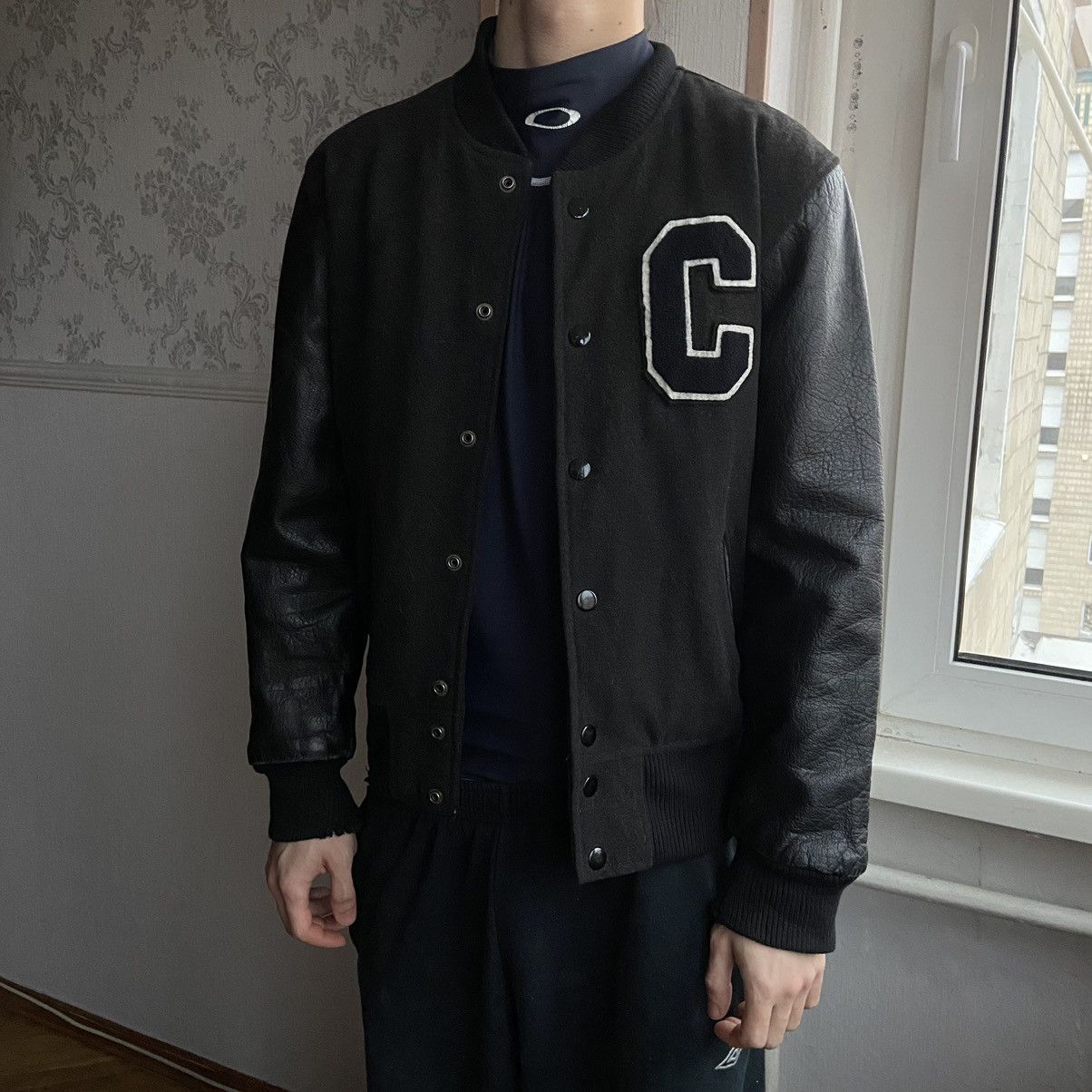 Carhartt × Carhartt Wip × Vintage 📌 Vintage Rare Carhartt Bandit Leather Varsity Jacket Size US S / EU 44-46 / 1 - 3 Thumbnail