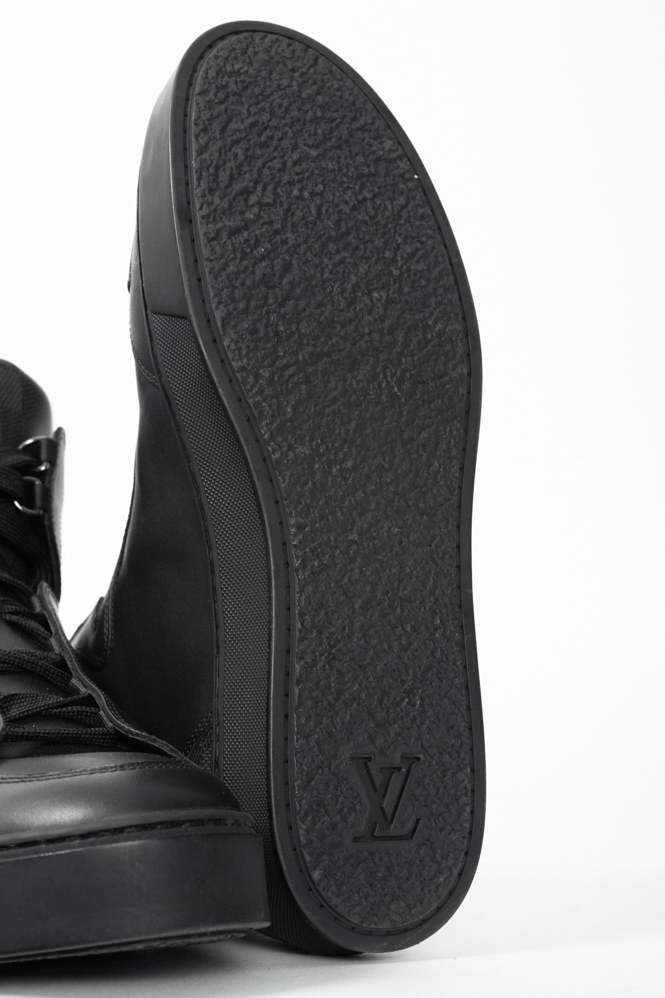 Louis Vuitton Louis Vuitton Speaker Leather & Damier High-Top Sneakers Size US 6 / EU 39 - 5 Thumbnail