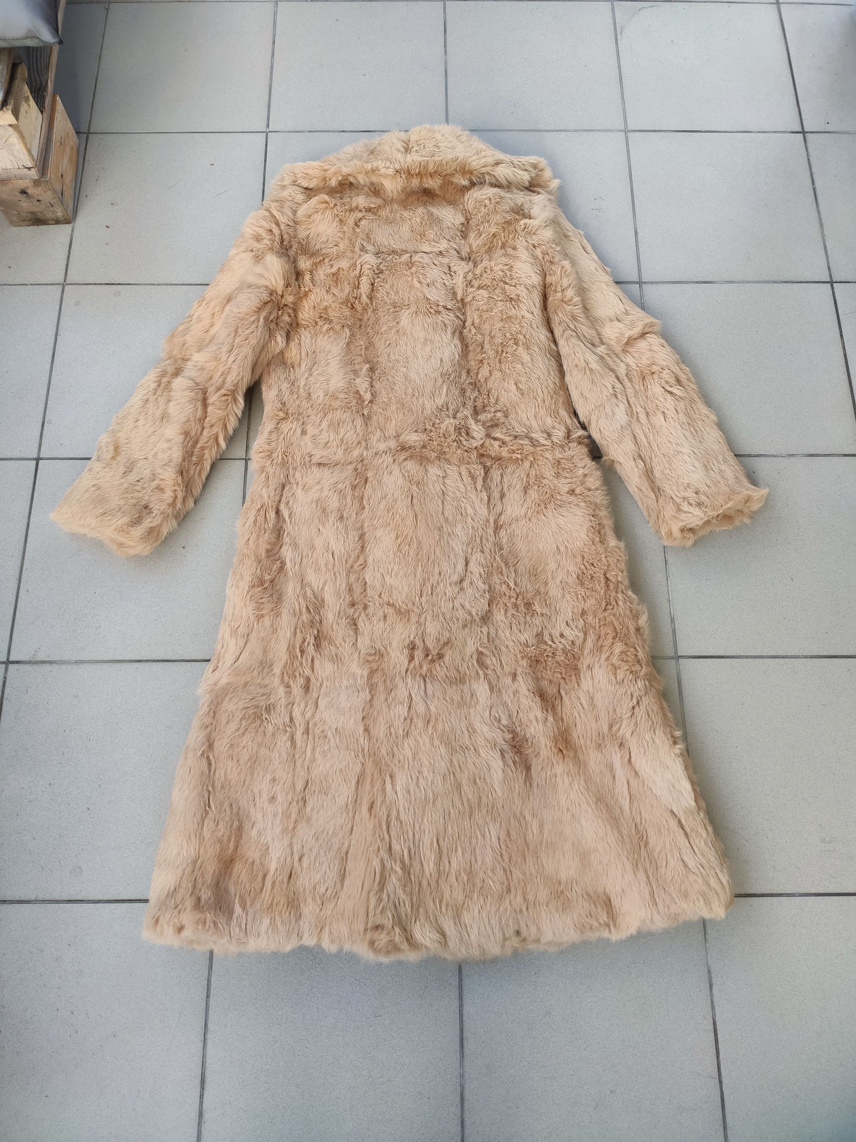 Japanese Brand Rare vintage Real Coney Fur Rabbit long coat jacket Korea Size L / US 10 / IT 46 - 11 Thumbnail