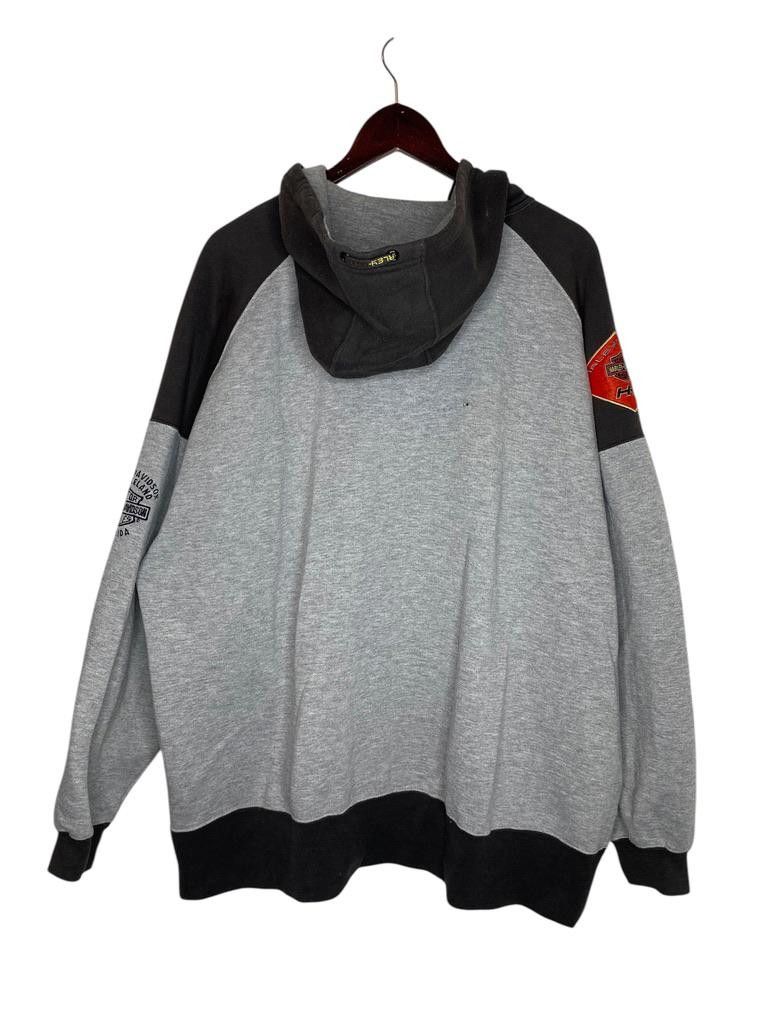 Harley Davidson Vintage Y2K Harley Davidson Hoodie Gray Black Orange Size XL Size US XL / EU 56 / 4 - 2 Thumbnail