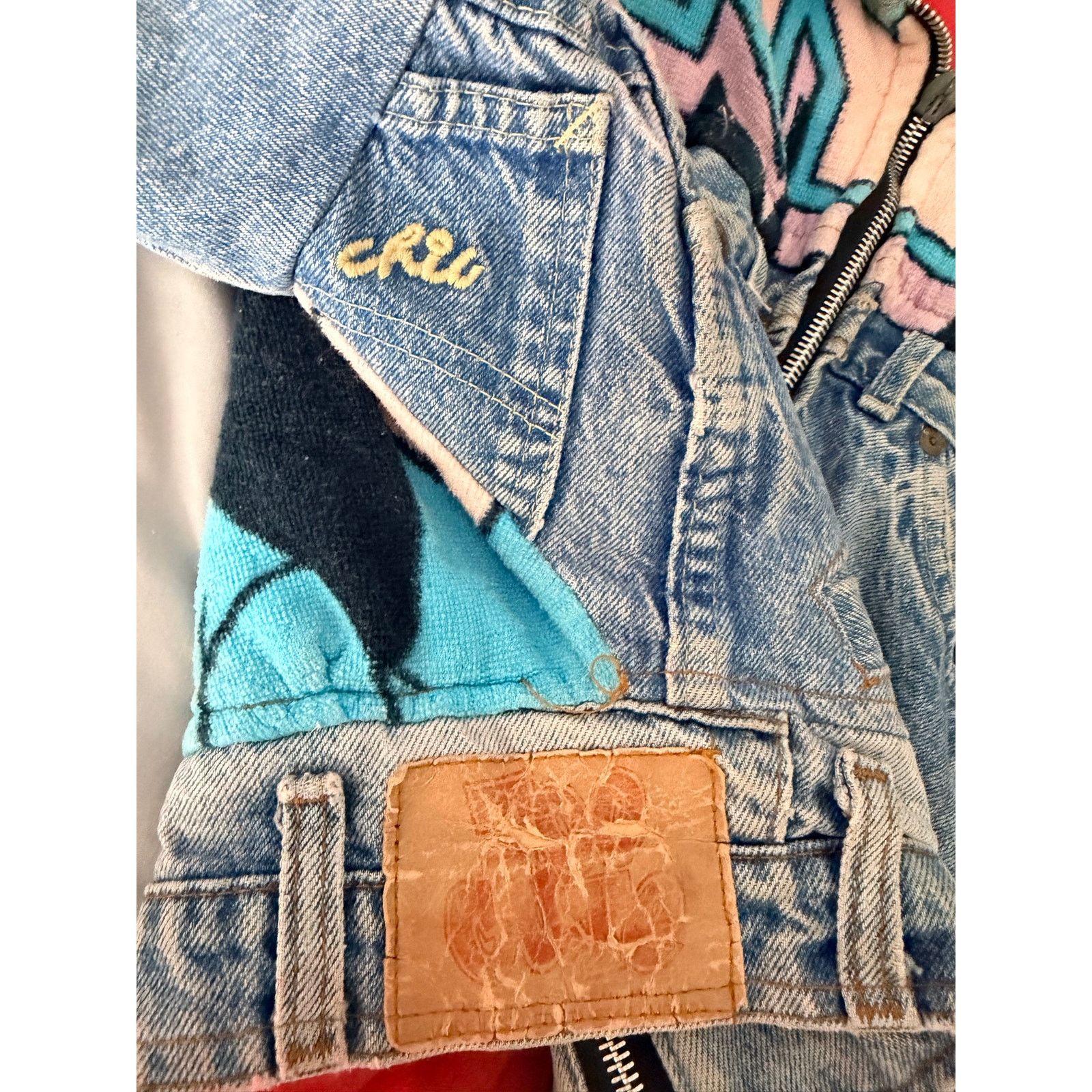 Too Cute Guetta Bros. 0260 Vtg 90s Too Cute Hollywood Tiny Toons Denim Jacket Size XS / US 0-2 / IT 36-38 - 8 Thumbnail