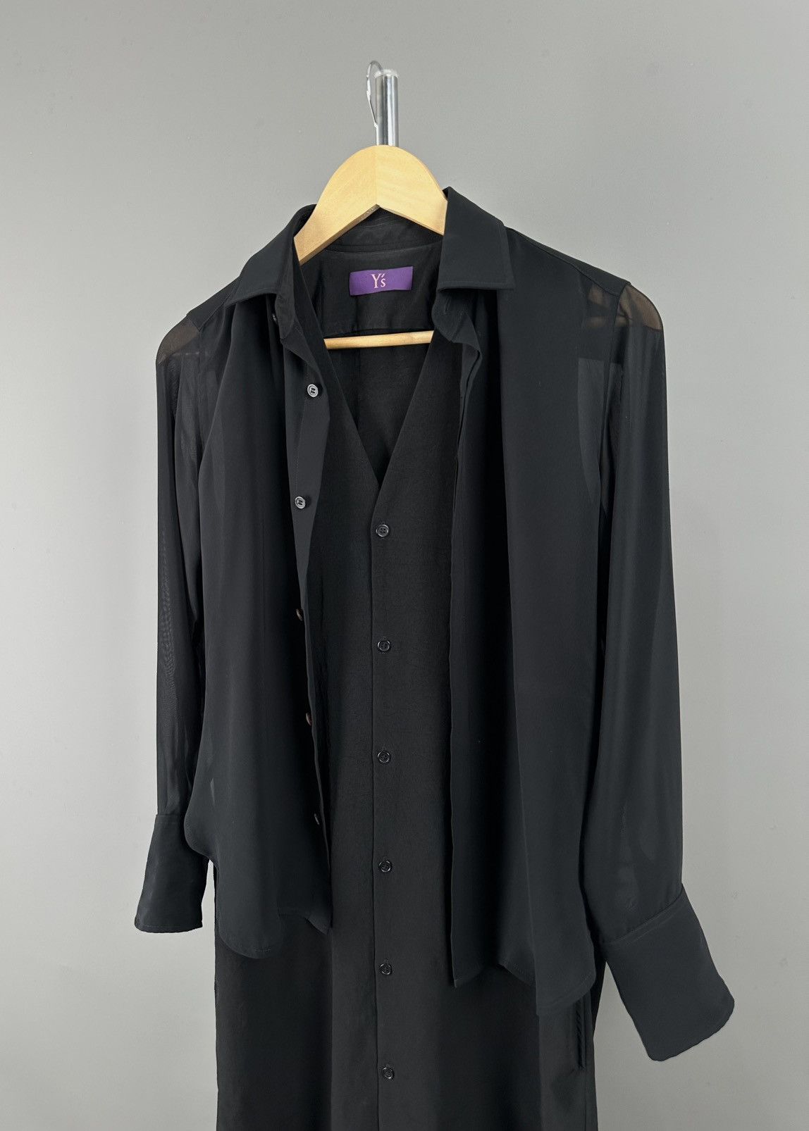 Y's × Yohji Yamamoto Y’s - Yohji Yamamoto Purple Label - Two way function dress Size XS / US 0-2 / IT 36-38 - 8 Thumbnail
