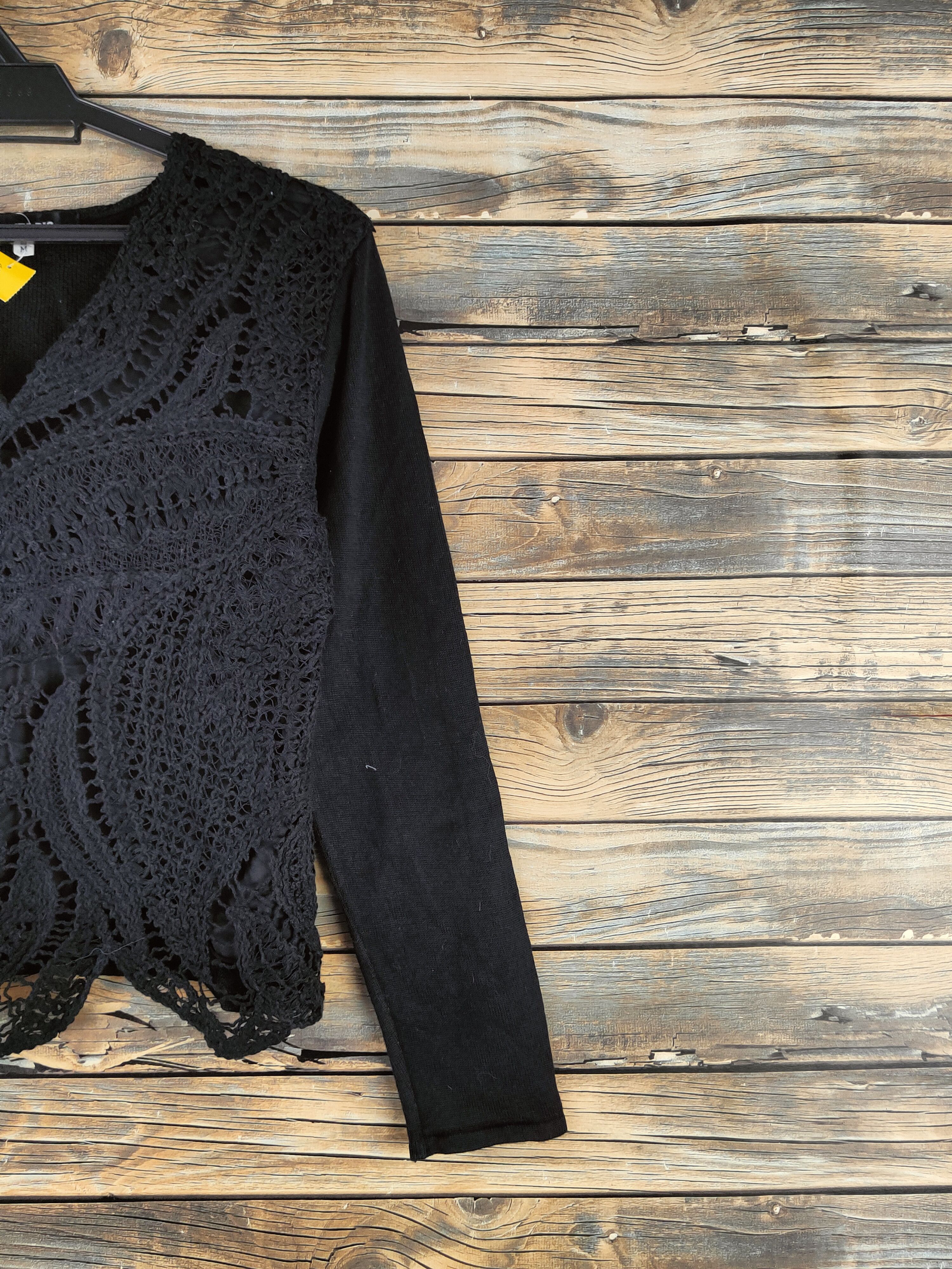 Japanese Brand DL Sugita Bis Black Knitwear Sweatshirts #46-939 Size M / US 6-8 / IT 42-44 - 5 Thumbnail