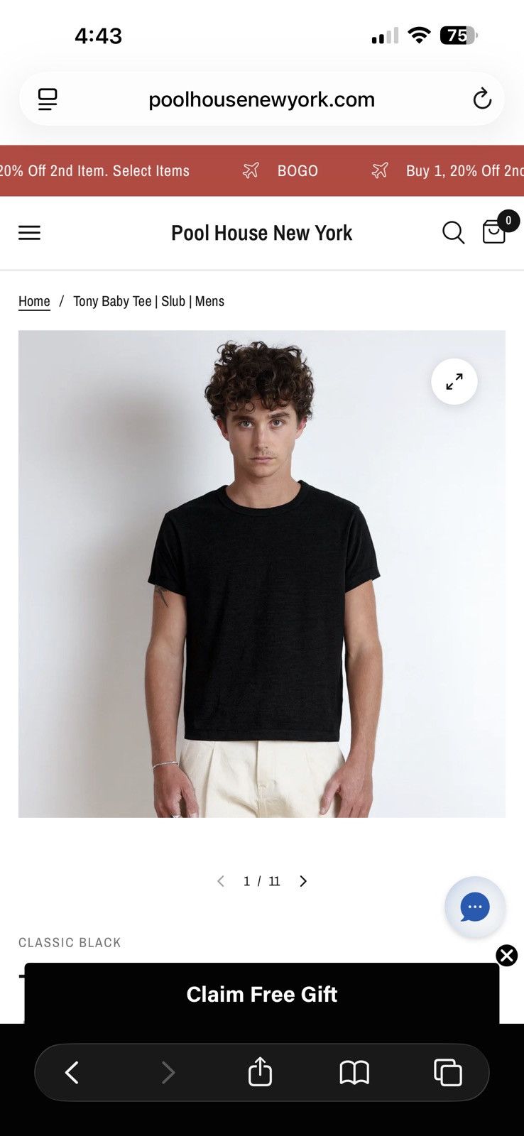 Poolhouse nyc tony baby tee