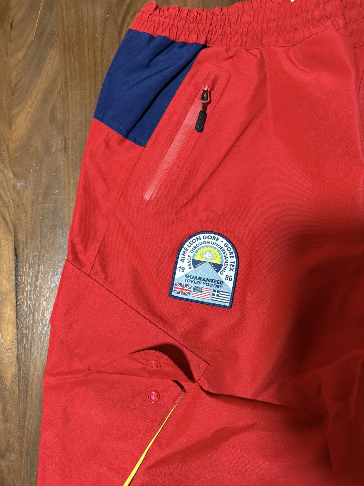 Aime Leon Dore Aime Leon Dore GORE-TEX Offshore Shell Pant Tango Red Sz 34 Size US 34 / EU 50 - 2 Thumbnail