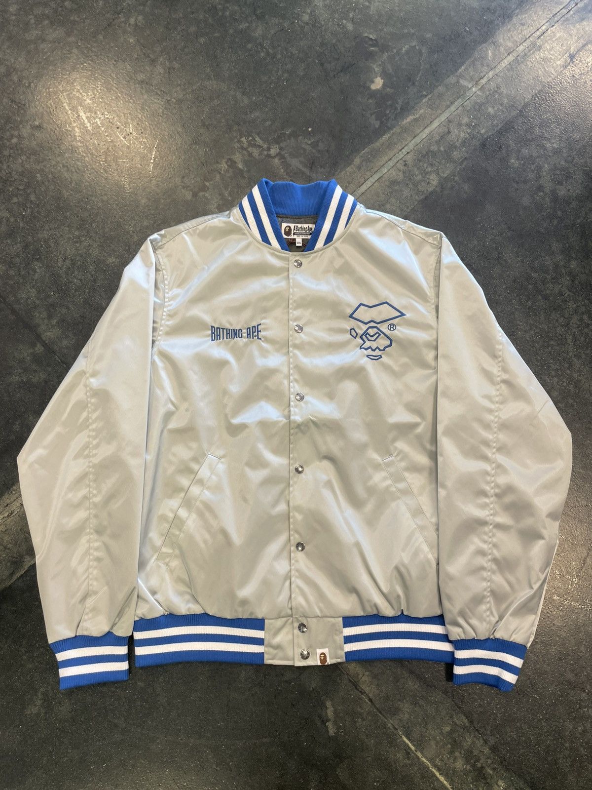 Bape Bape Nylon Varsity Jacket Size US XXL / EU 58 / 5 - 1 Thumbnail