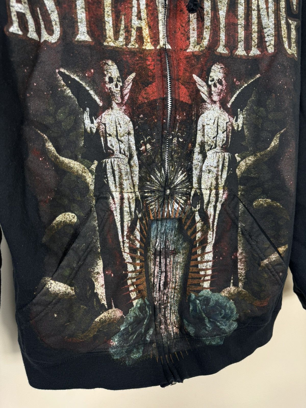 Metallica × Vintage As I Lay Dying Zip Track Hoodie Full Print Metallic Size US M / EU 48-50 / 2 - 3 Thumbnail
