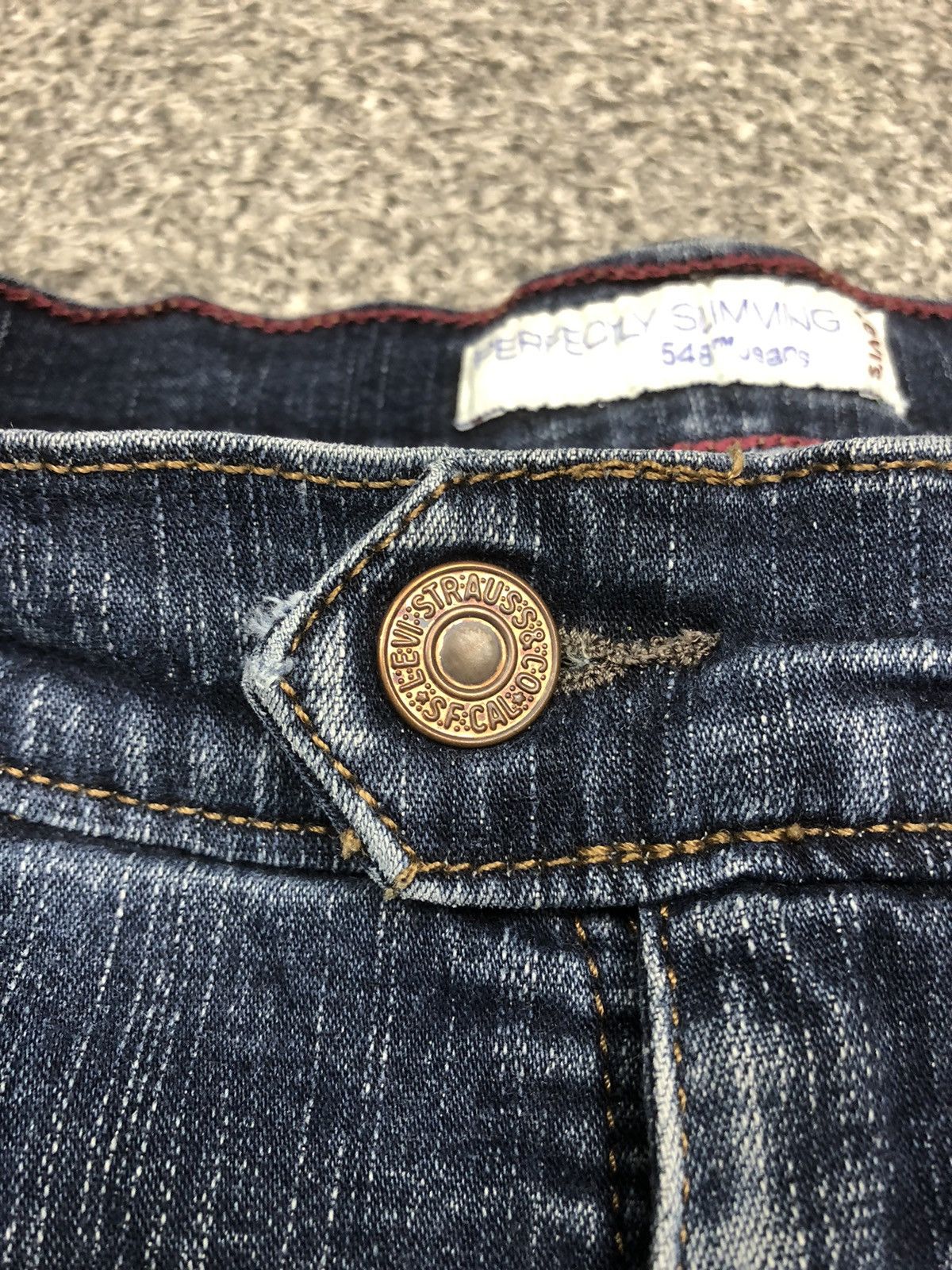 Japanese Brand × Levi's × Vintage Levis 548 Perfectly Slimming Jorts Jeans Size 35" - 4 Thumbnail