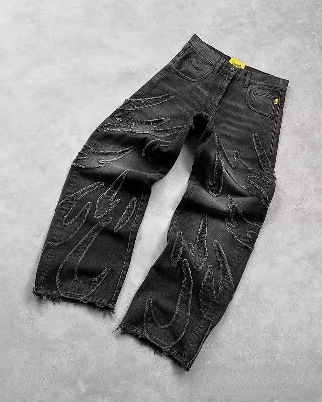 Japanese Brand × Vintage unique patchwork style jeans Size US 36 / EU 52 - 2 Thumbnail