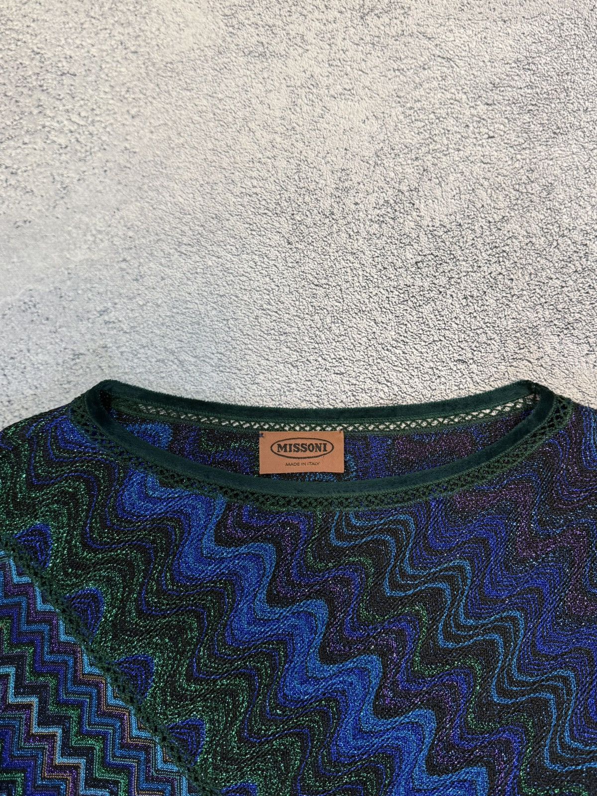 Missoni MISSONI Chevron ZigZag Knit 2-Piece Set Top & Wide Leg Pants Size 30" / US 8 / IT 44 - 5 Thumbnail