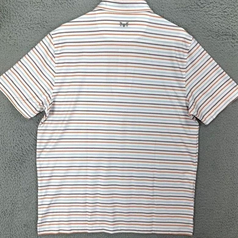 Vintage Hickey Freeman Golf Polo Shirt Mens Medium White Striped Rugby Casual NEW Size US M / EU 48-50 / 2 - 2 Thumbnail