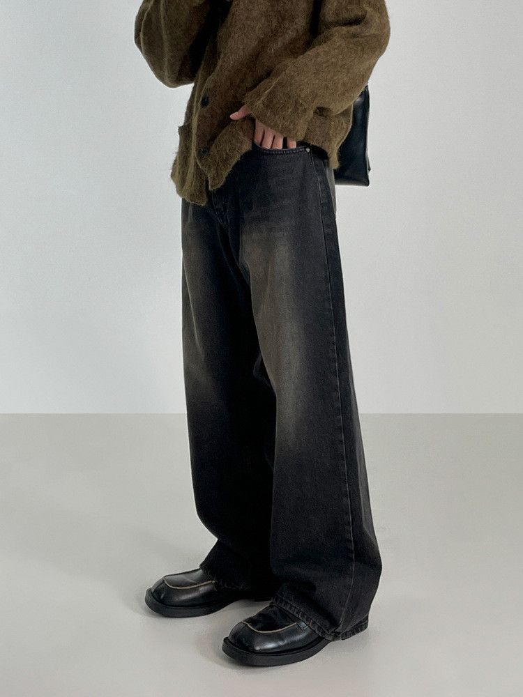 Japanese Brand × Jean Retro loose wide leg straight leg jeans Size US 32 / EU 48 - 6 Thumbnail