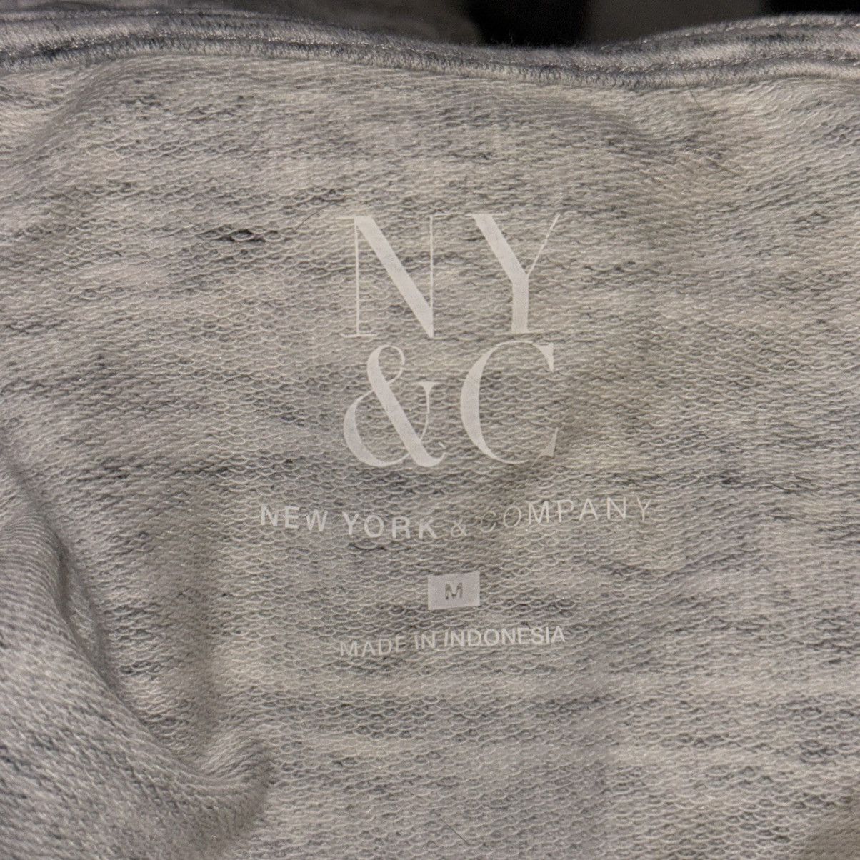 Other New York & Company gray marled sleeveless jumpsuit Size 30" / US 8 / IT 44 - 6 Thumbnail