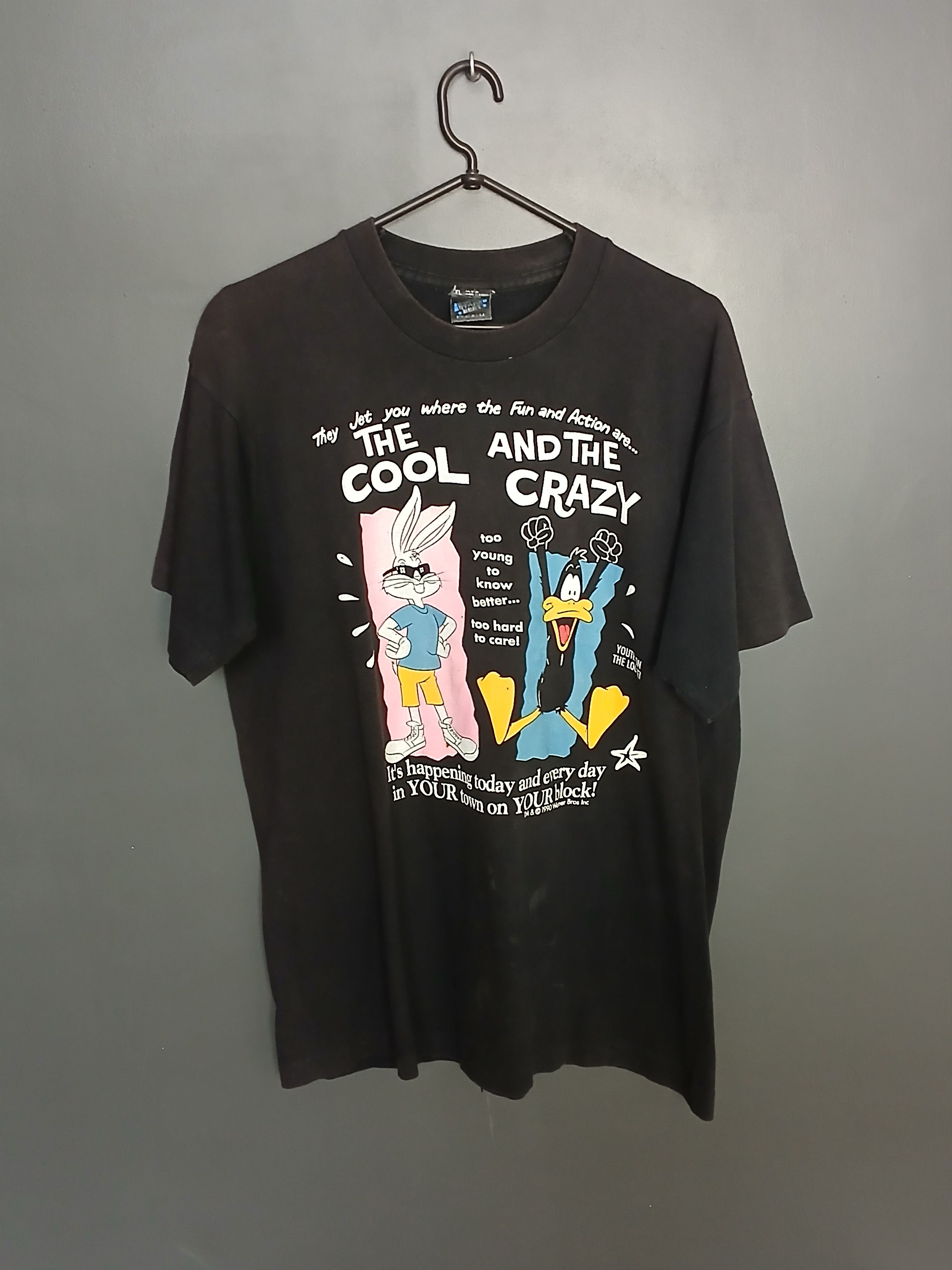 Cartoon Network × Vintage × Warner Bros Vintage 1990 Warner Bros Looney Tunes T-Shirt Size US XL / EU 56 / 4 - 1 Thumbnail