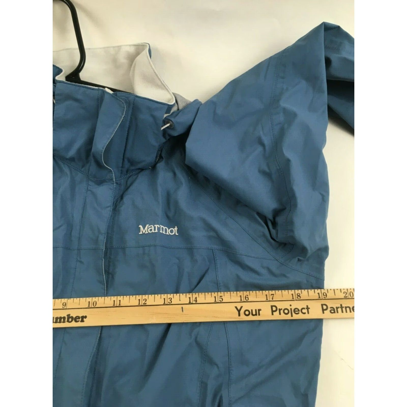 Marmot Marmot Jacket Women's Size Small Blue Rain Coat Windbreaker Hooded Long Sleeve Size S / US 4 / IT 40 - 4 Thumbnail