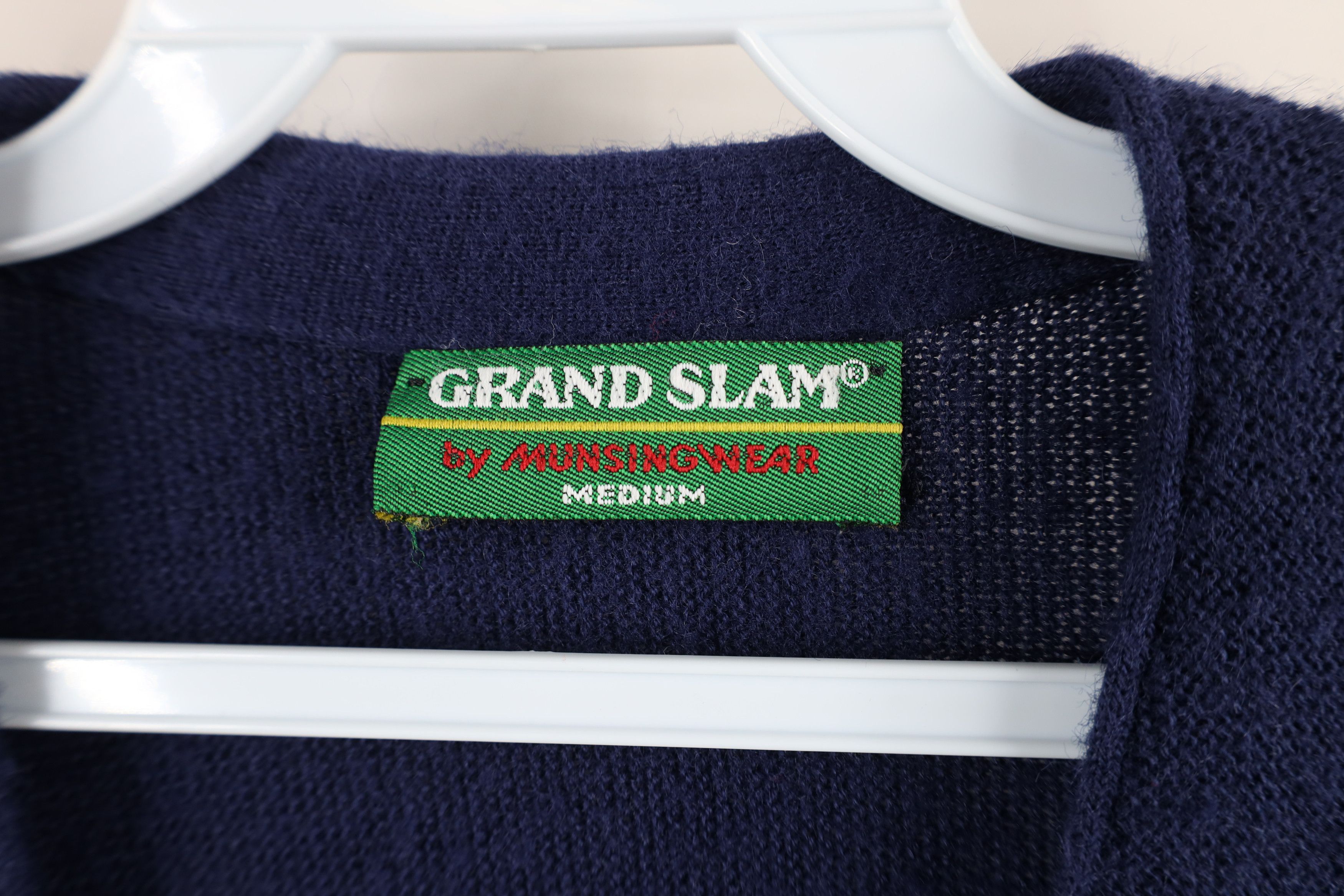 Vintage Vintage 70s 80s Streetwear Knit Cardigan Sweater Blue USA Size US M / EU 48-50 / 2 - 9 Thumbnail