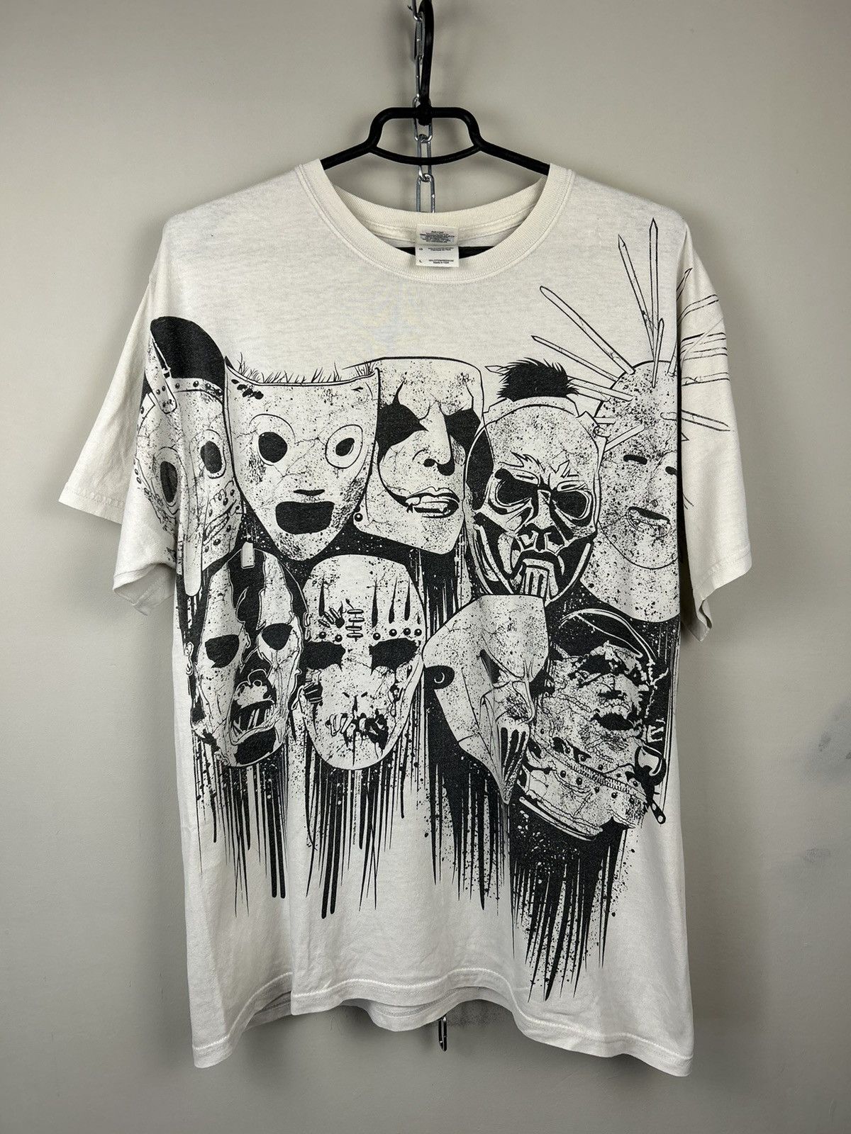 Vintage Vintage Slipknot All Hope Is Gone 00s T shirt Size US L / EU 52-54 / 3 - 1 Thumbnail