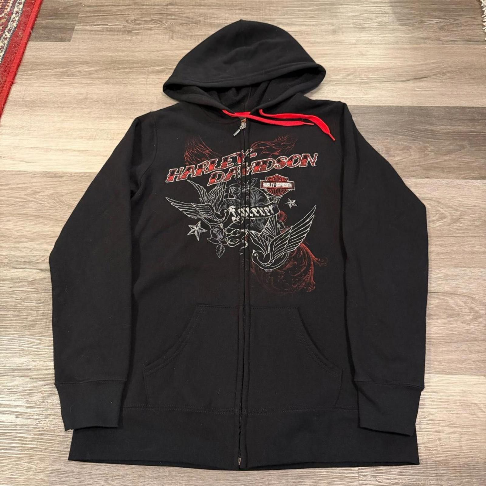 Harley Davidson vintage Harley Davidson forever Kingston Ontario zip hoodie Size L / US 10 / IT 46 - 3 Thumbnail