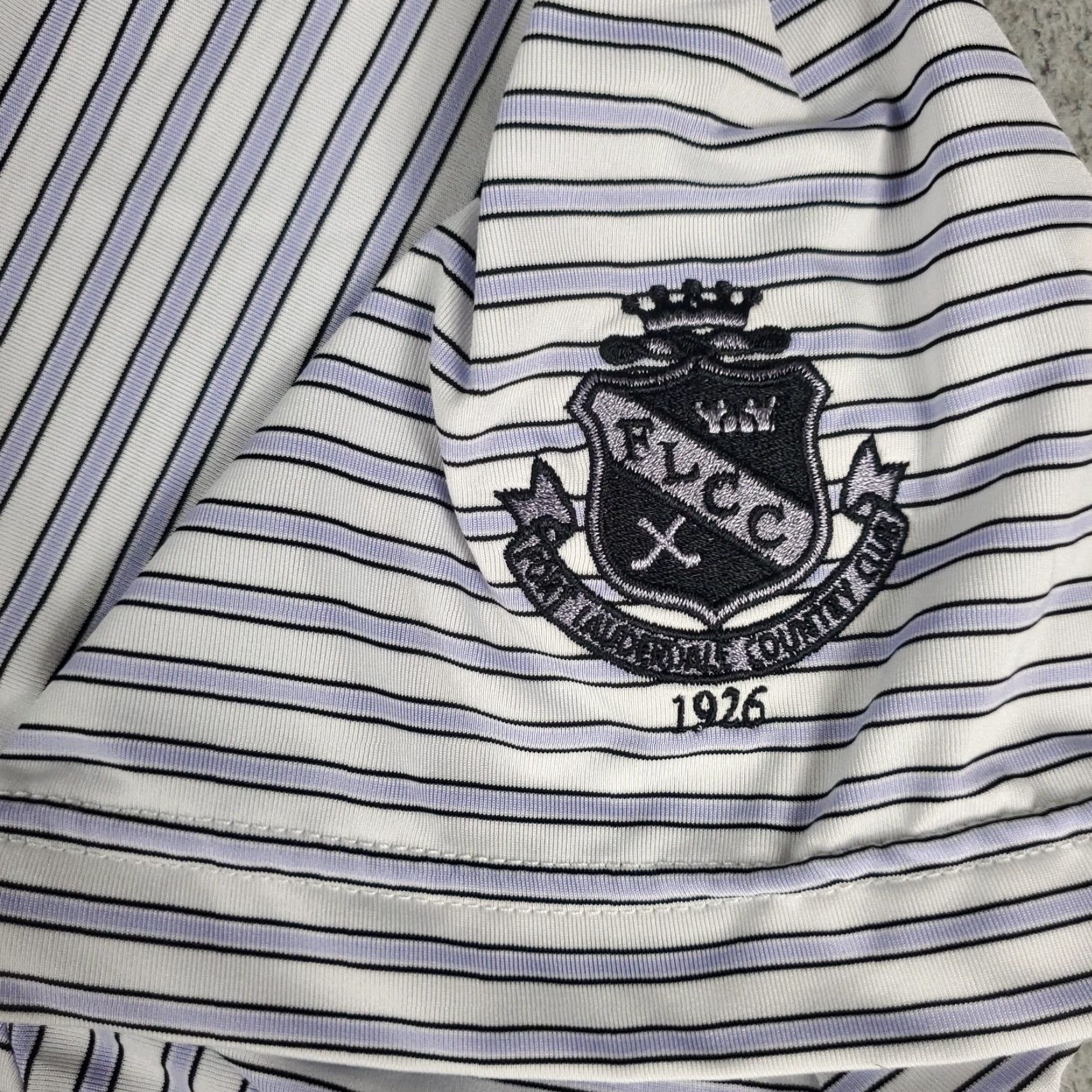 Footjoy FJ Polo Shirt Mens XL Blue Striped Polo Shirt Short Sleeve Button Collar Golf Casual Modern Preppy Sports Mens XL Blue Size US XL / EU 56 / 4 - 3 Thumbnail