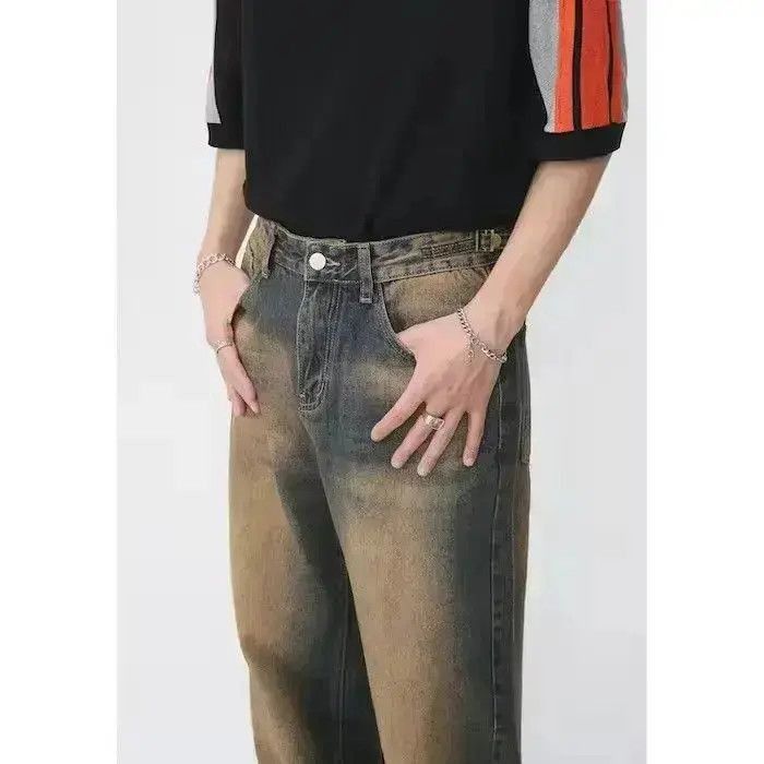 Japanese Brand Vintage distressed frayed jeans Size US 32 / EU 48 - 2 Thumbnail