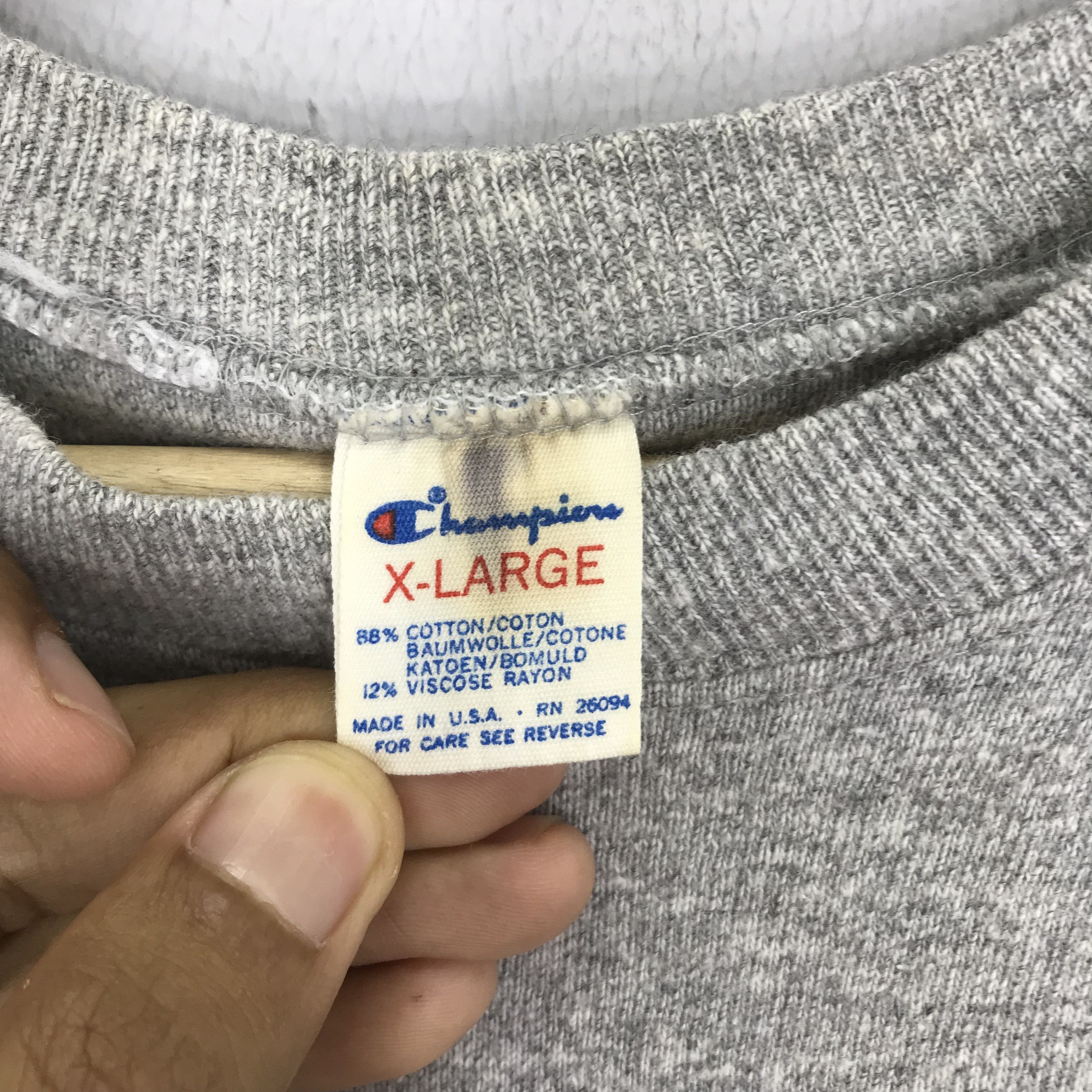 Champion Vintage Champion Script Logo Sportswear Crewneck Tshirt Size US XL / EU 56 / 4 - 8 Thumbnail