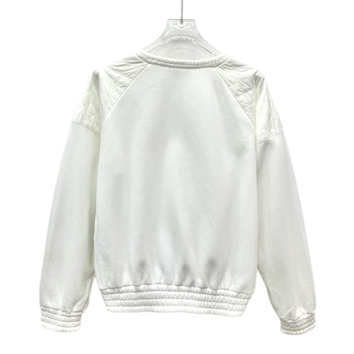 Chanel Chanel White Quilted Panel Long Sleeve Sweatshirt K26WX Size M / US 6-8 / IT 42-44 - 2 Thumbnail