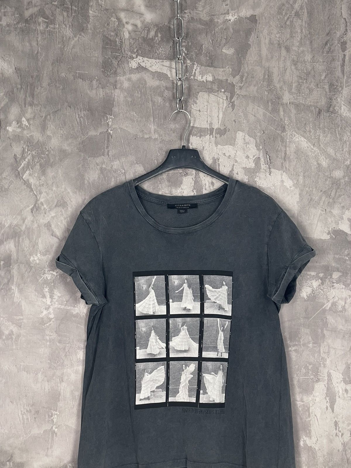 Allsaints Woman’s Allsaints Abstract Graphic Y2K Factory Faded T-Shirt Size M / US 6-8 / IT 42-44 - 2 Thumbnail