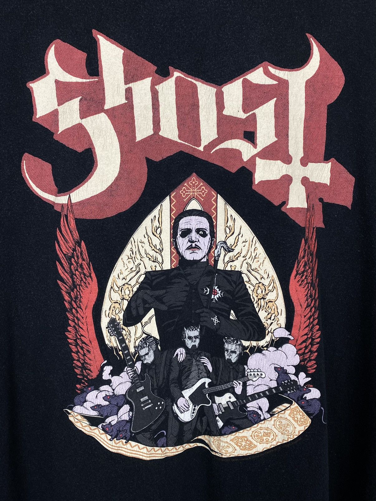 Band Tees Ghost Rock Band T-Shirt Hardrock Y2K Promo graphic Black Top Size US M / EU 48-50 / 2 - 7 Thumbnail