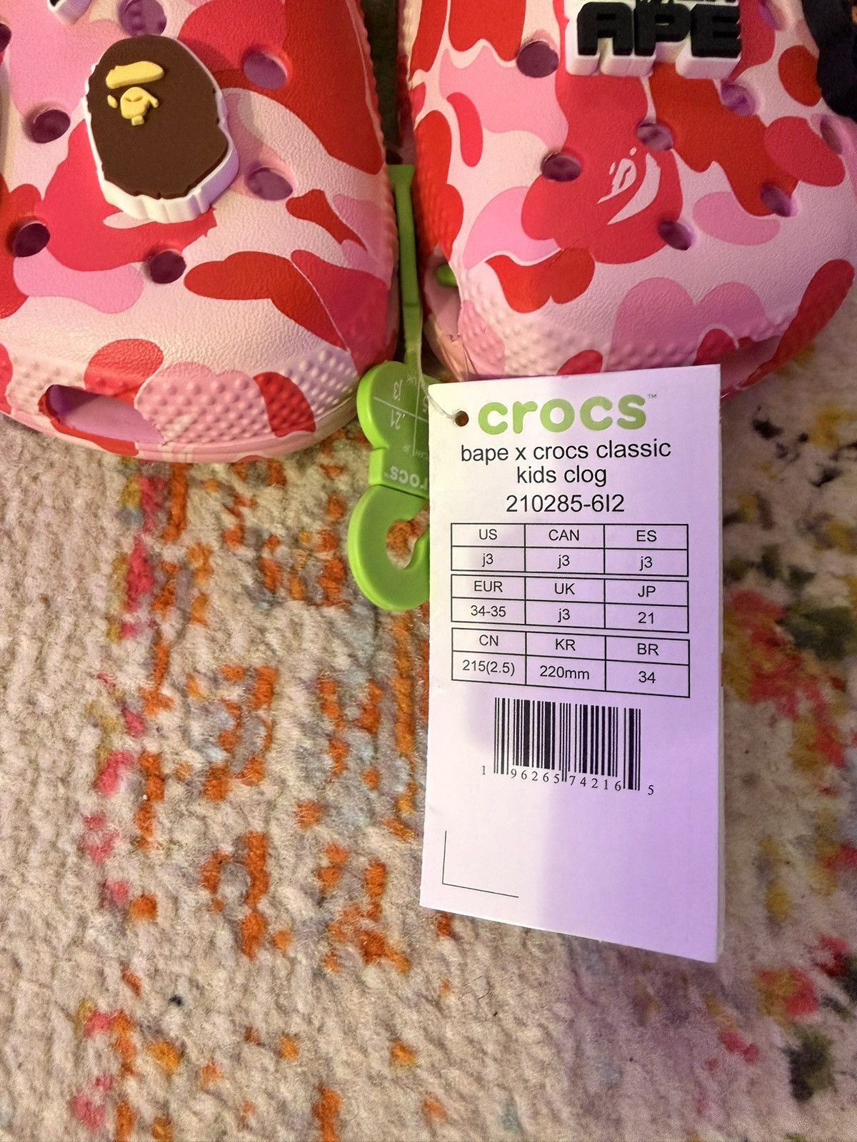 Bape × Crocs BAPE X CROCS CLASSIC CLOG Size US 6 / IT 36 - 12 Thumbnail