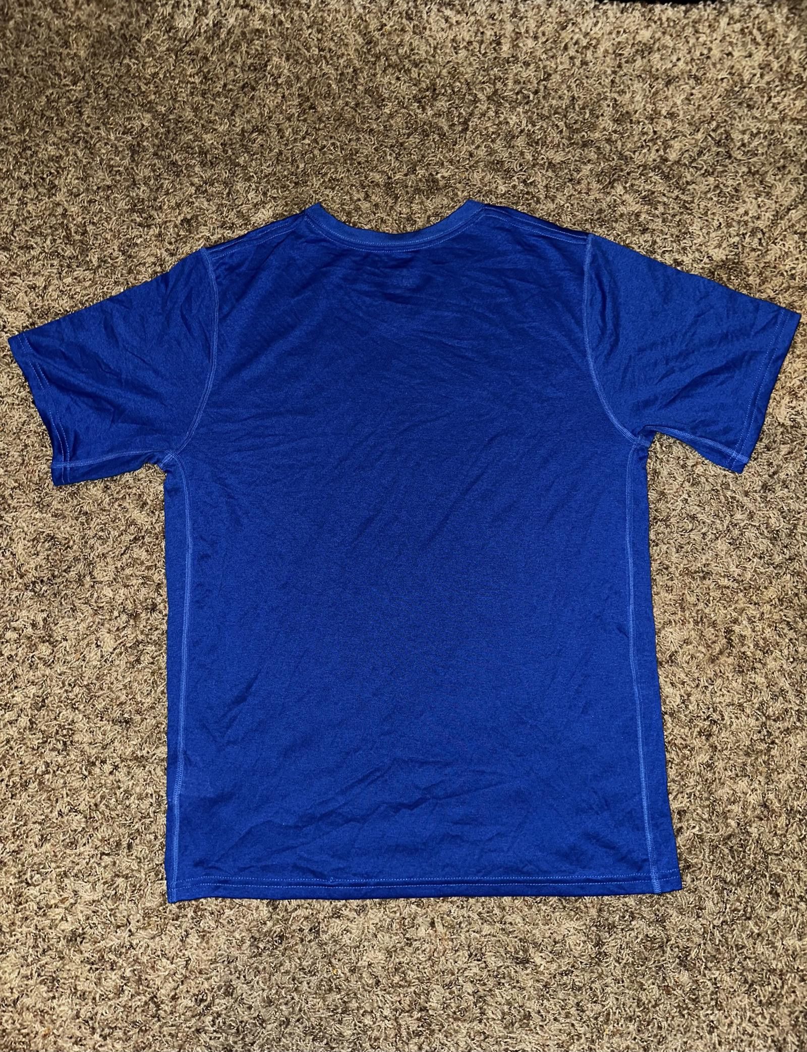 Nike Nike Mens Legend Dri-Fit Athletic Gym Workout Blue V-Neck T-Shirt Size US M / EU 48-50 / 2 - 7 Thumbnail