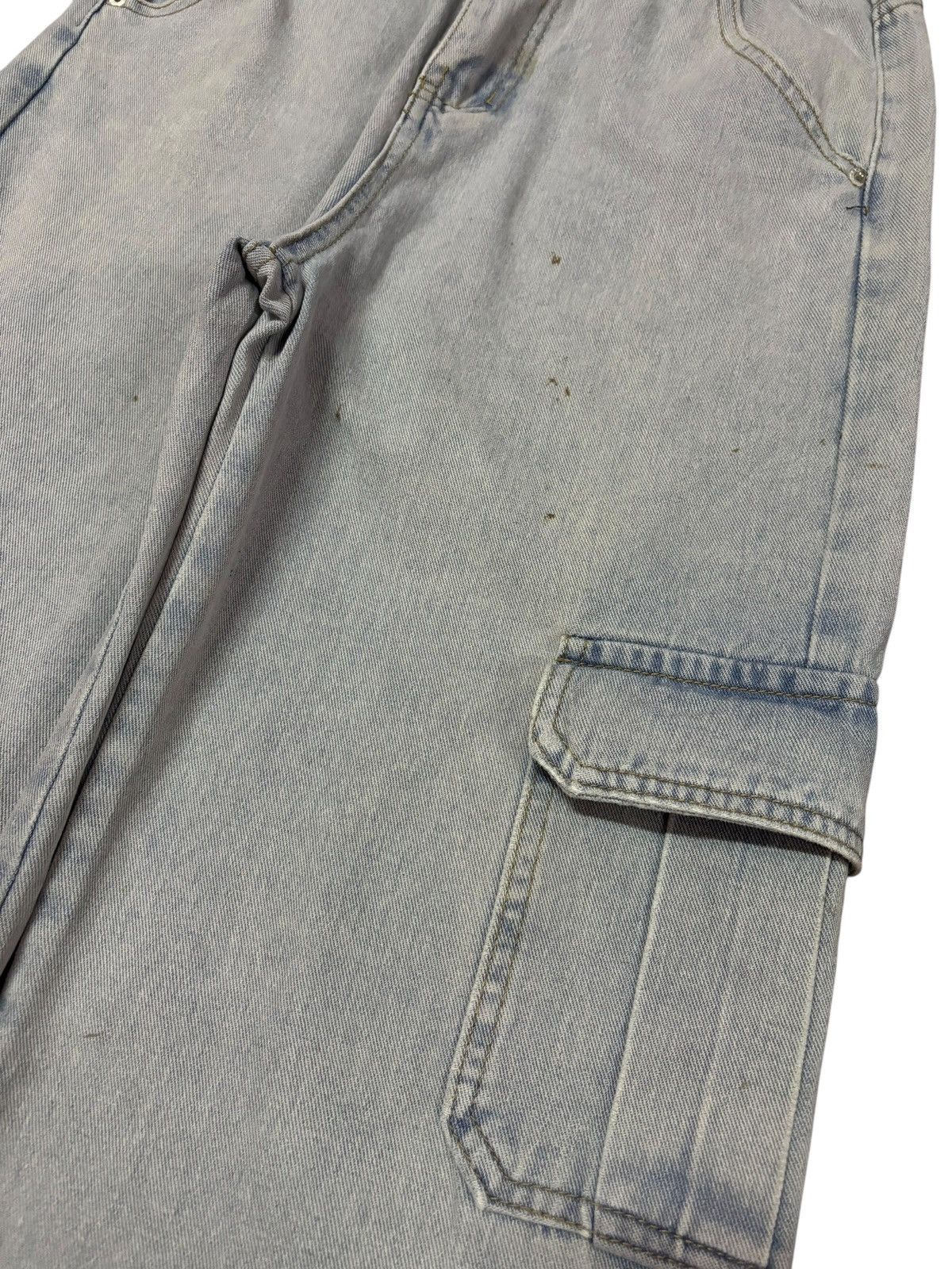 Japanese Brand Vtg Spray Premium Japan Baggy Distressed Jeans Size US 26 / EU 42 - 4 Thumbnail
