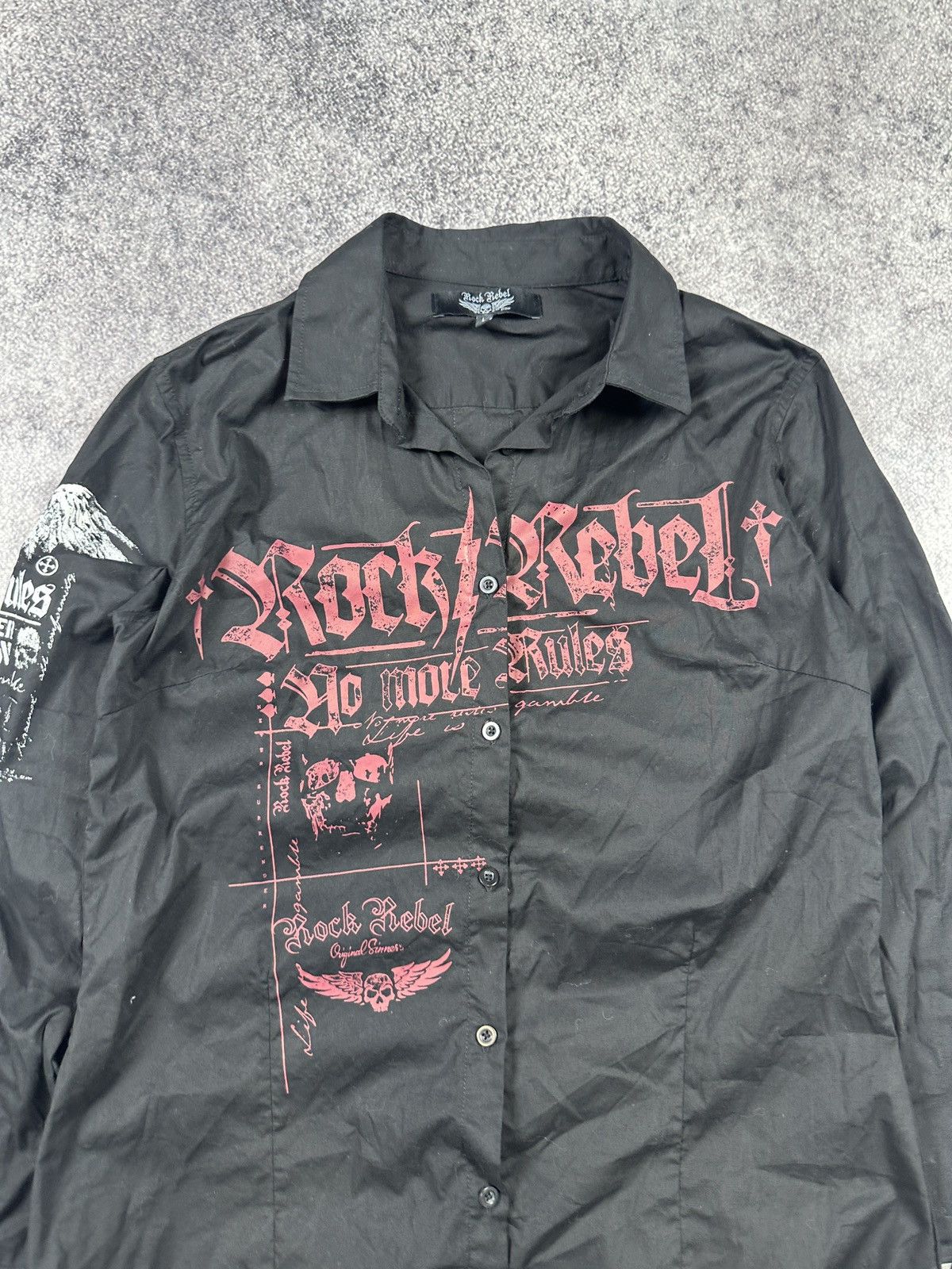 Rock Revival Y2K Rock Revival Angel Logo Button Up Shirts Avant Garde L Size US L / EU 52-54 / 3 - 2 Thumbnail
