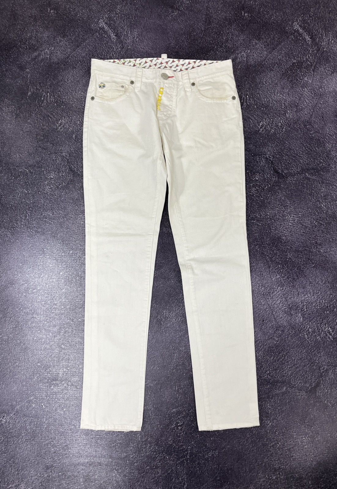 Dsquared2 Dsquared2 Women's Luxury White Flower Rare Pants Jeans Size 34" / US 12 / IT 48 - 7 Thumbnail