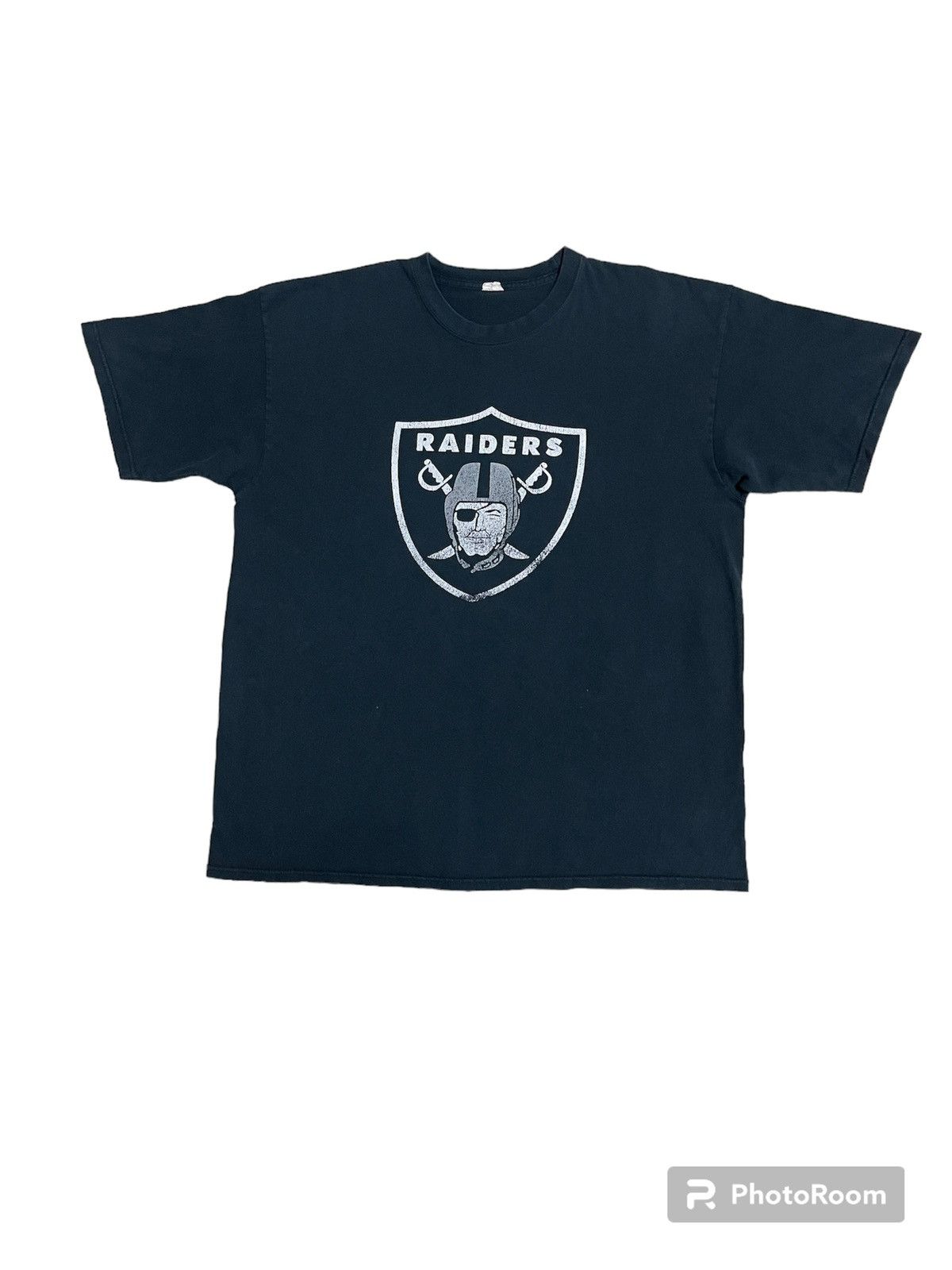 image of Nfl x Oakland Raiders Raiders Vintage T Shirt in Black, Men's (Size XL)