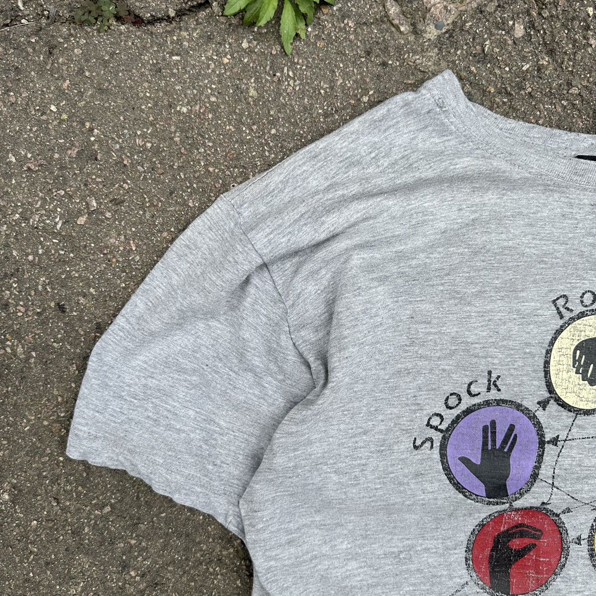 Vintage Vintage T-shirts Humor Rock-Paper-Scissors Tee Y2K 90s Size US L / EU 52-54 / 3 - 3 Thumbnail