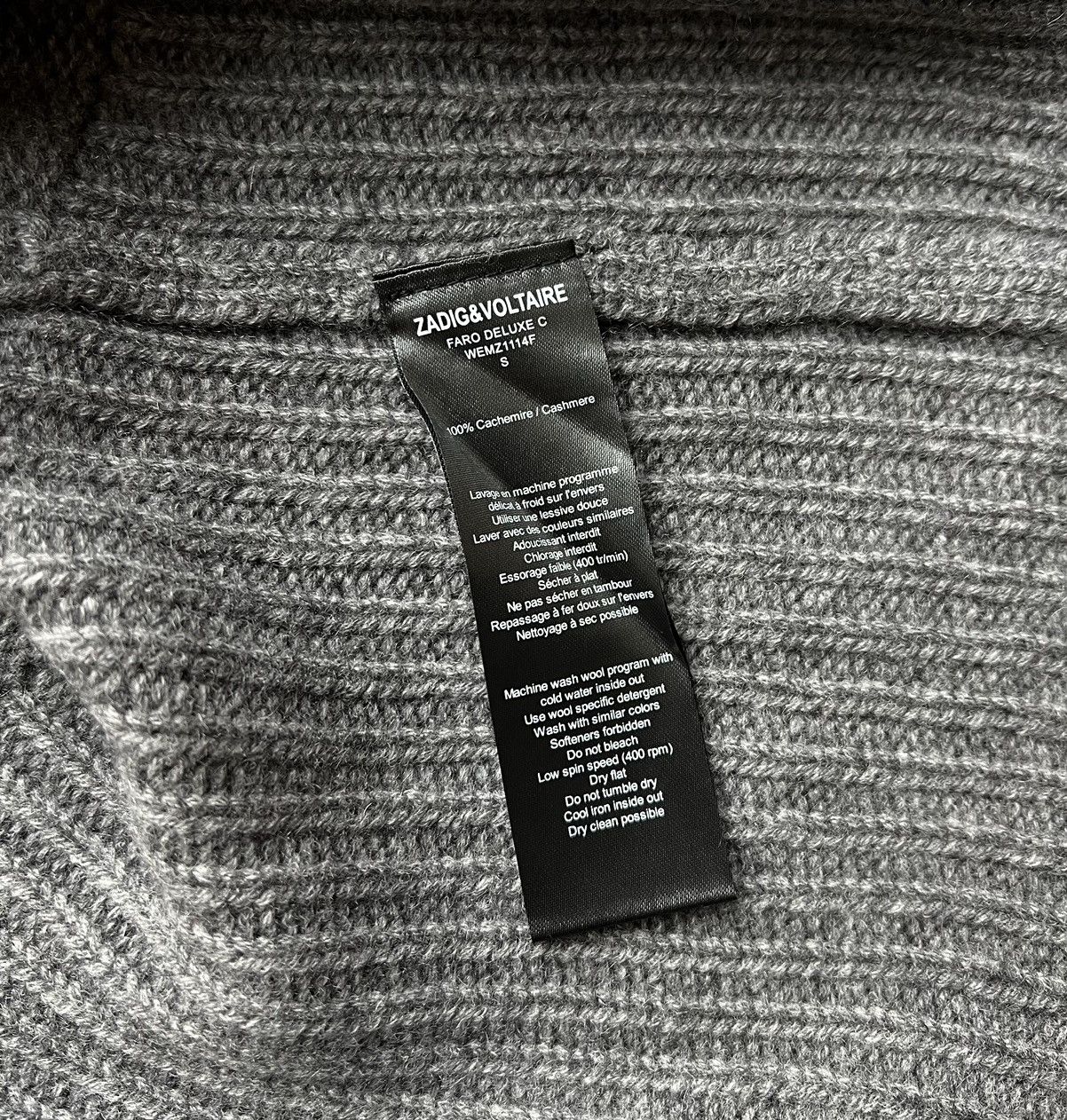 Zadig & Voltaire Zadig & Voltaire Faro Deluxe Cashmere Knit Sweater Size S / US 4 / IT 40 - 6 Thumbnail