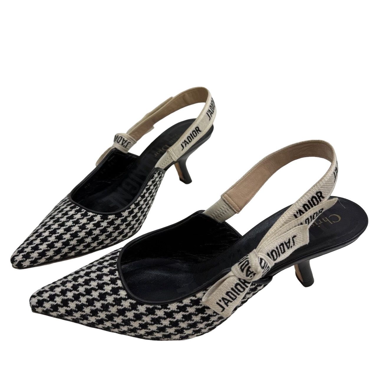 Dior Dior Houndstooth J'Adior Slingback Heels Size 36.5 Size US 6.5 / IT 36.5 - 1 Thumbnail