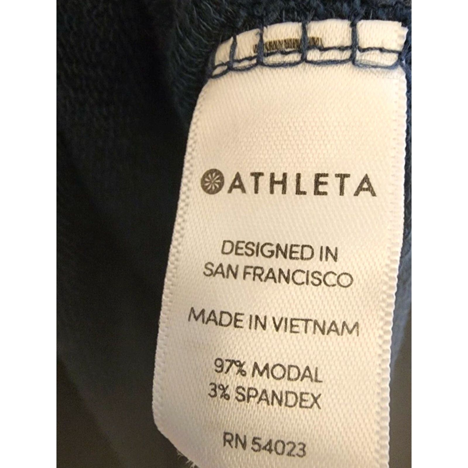 Athleta Athleta Sweatshirt - Constellation Cutout Neckline - Size S Tall - Blue - Women's Activewear Pullover Shirt Size S / US 4 / IT 40 - 3 Thumbnail